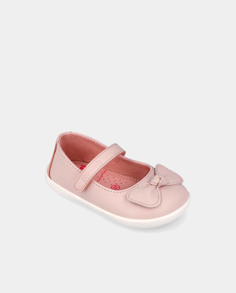 Sapatos de Presilha para Bebé Respeitosos com o Crescimento Do Pé com Velcro Garvalín Rosa-pastel-4