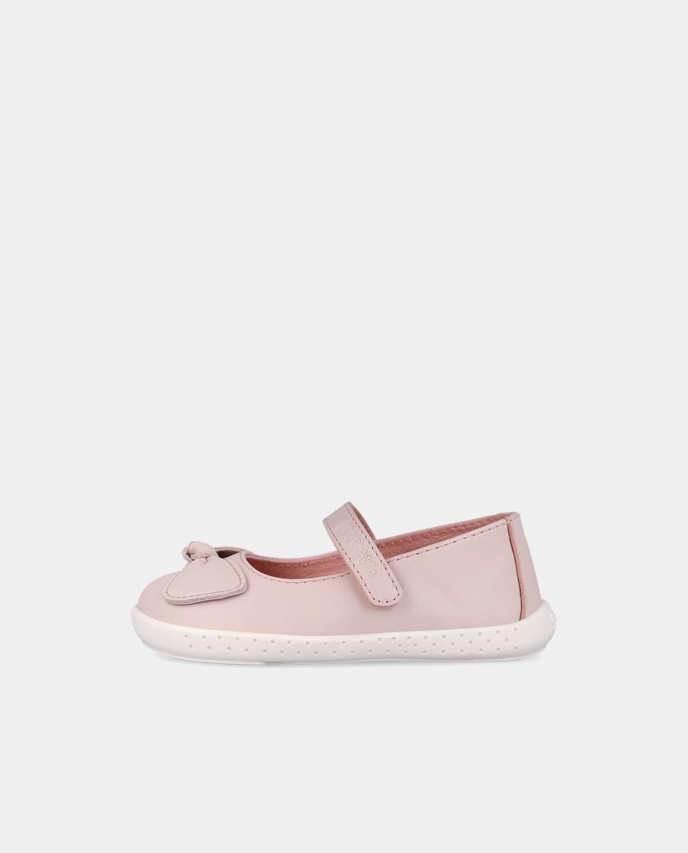 Sapatos de Presilha para Bebé Respeitosos com o Crescimento Do Pé com Velcro Garvalín Rosa-pastel-5