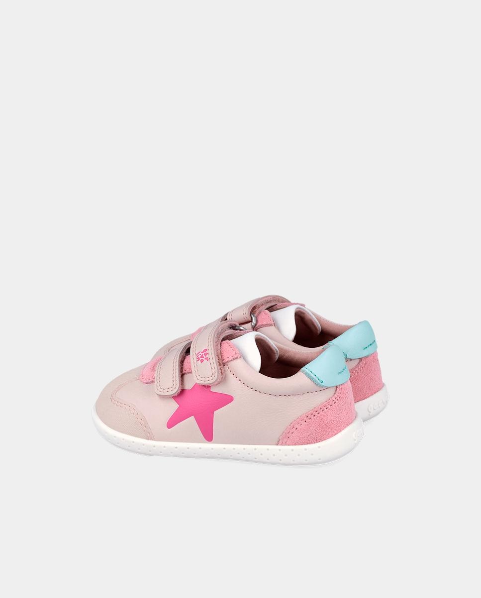 Sapatilhas Desportivas de Bebés Respeituosas com o Crescimento Do Pé com Velcro Garvalín Rosa-claro-5