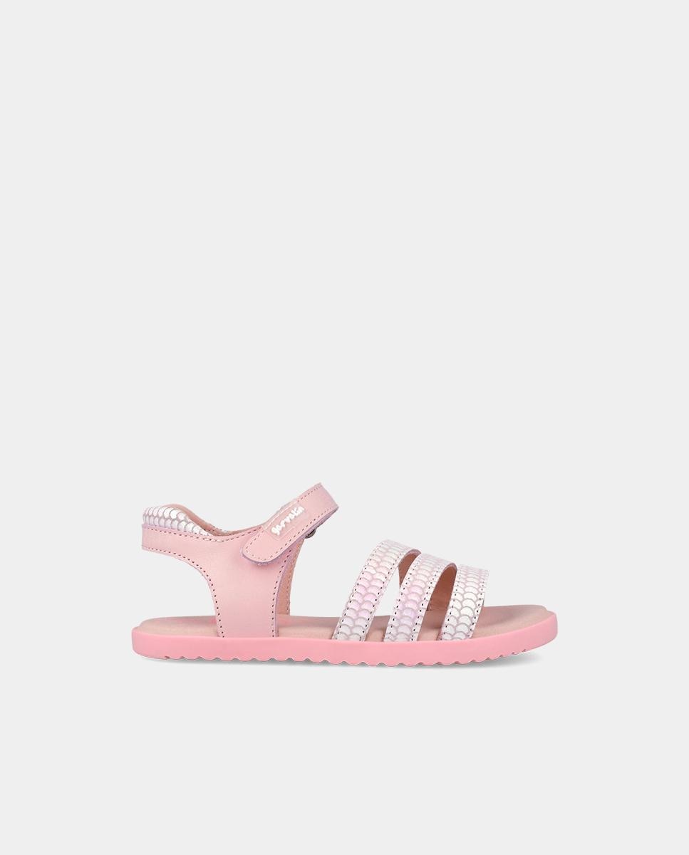 Imagem 0 de Sandálias Abertas Infantil com Velcro e Detalhes em Contraste