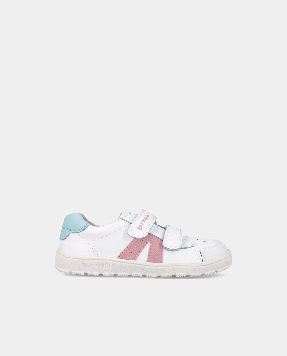 Sapatilhas Desportivas Respeitosas com o Crescimento Do Pé e Velcro Garvalín Branco / Rosa-1