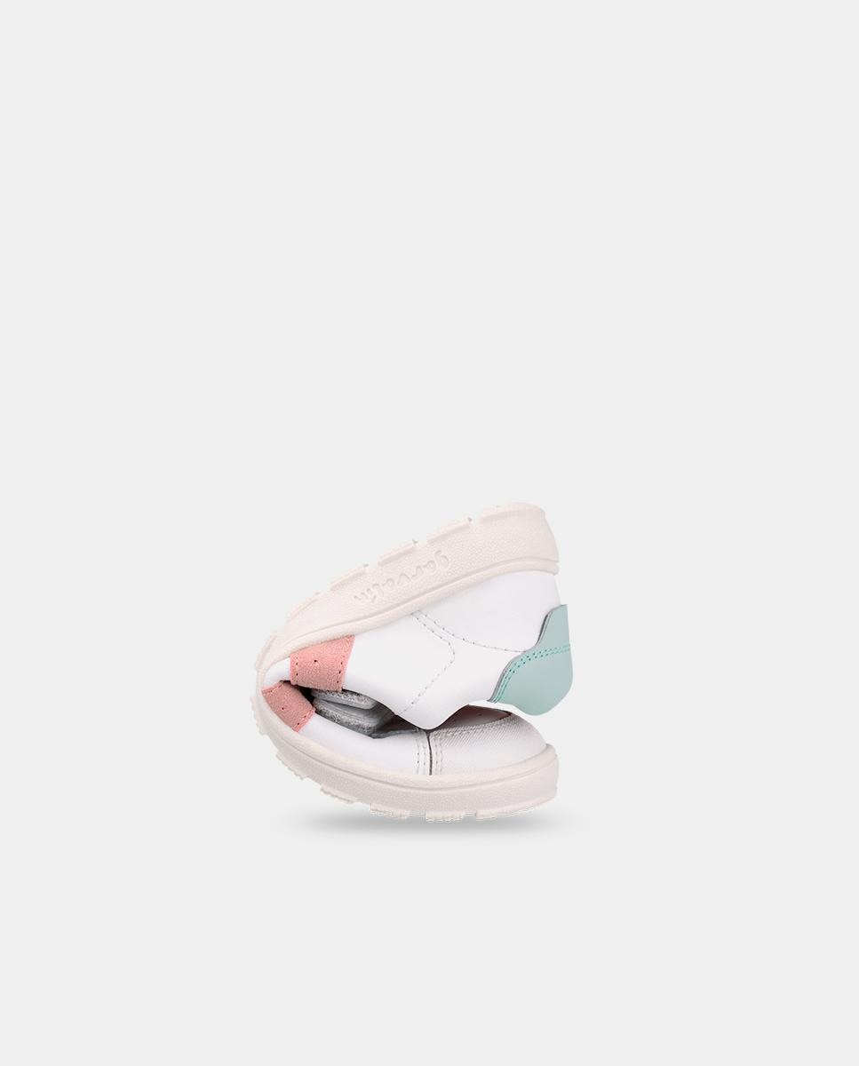 Sapatilhas Desportivas Respeitosas com o Crescimento Do Pé e Velcro Garvalín Branco / Rosa-3