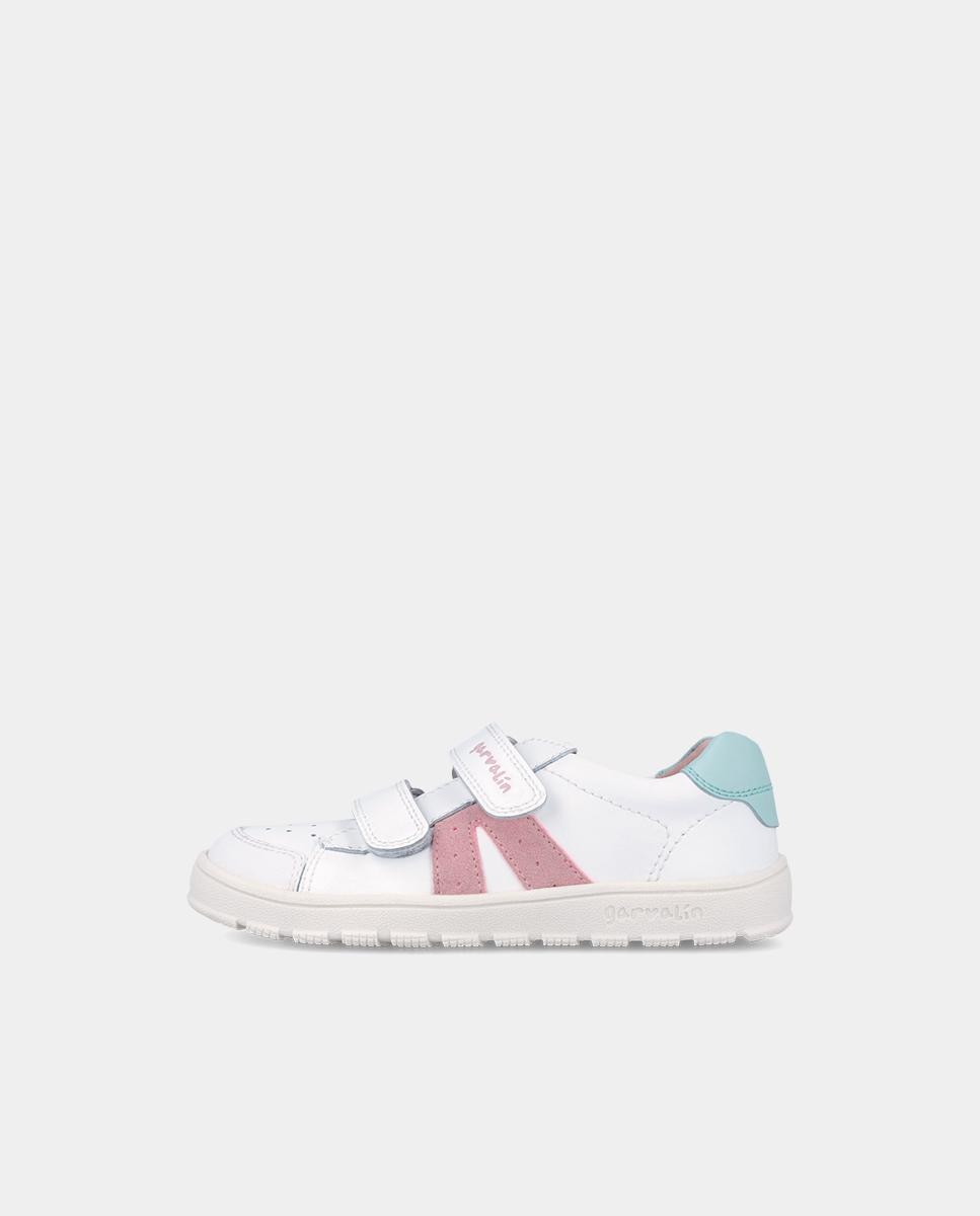 Sapatilhas Desportivas Respeitosas com o Crescimento Do Pé e Velcro Garvalín Branco / Rosa-6