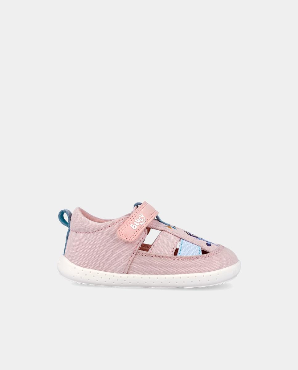 Sapatilhas Desportivas para Bebés com Velcro e Detalhes em Contraste Garvalín Rosa / azul marinho-1
