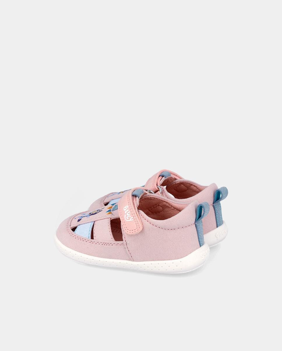 Sapatilhas Desportivas para Bebés com Velcro e Detalhes em Contraste Garvalín Rosa / azul marinho-3