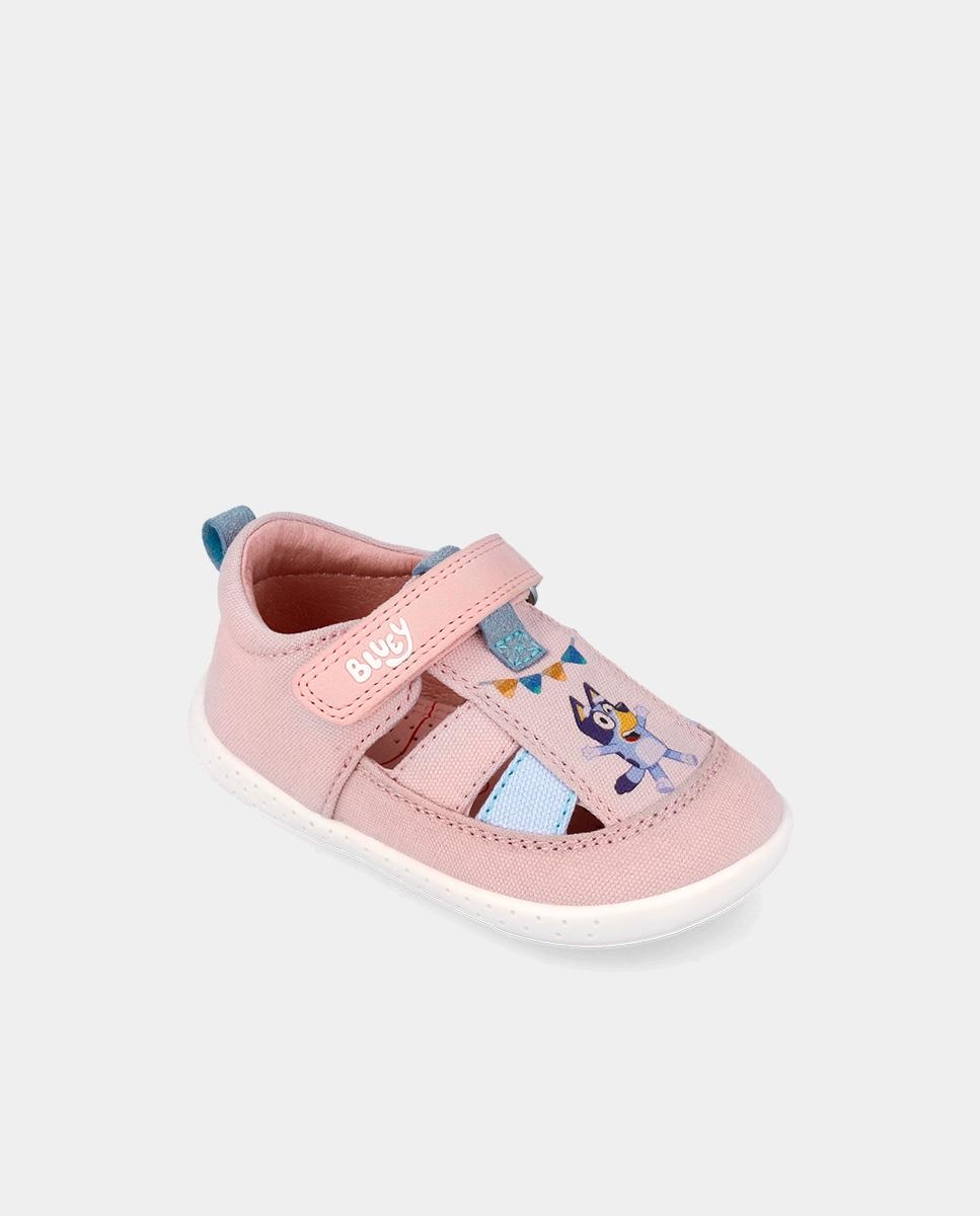Sapatilhas Desportivas para Bebés com Velcro e Detalhes em Contraste Garvalín Rosa / azul marinho-4