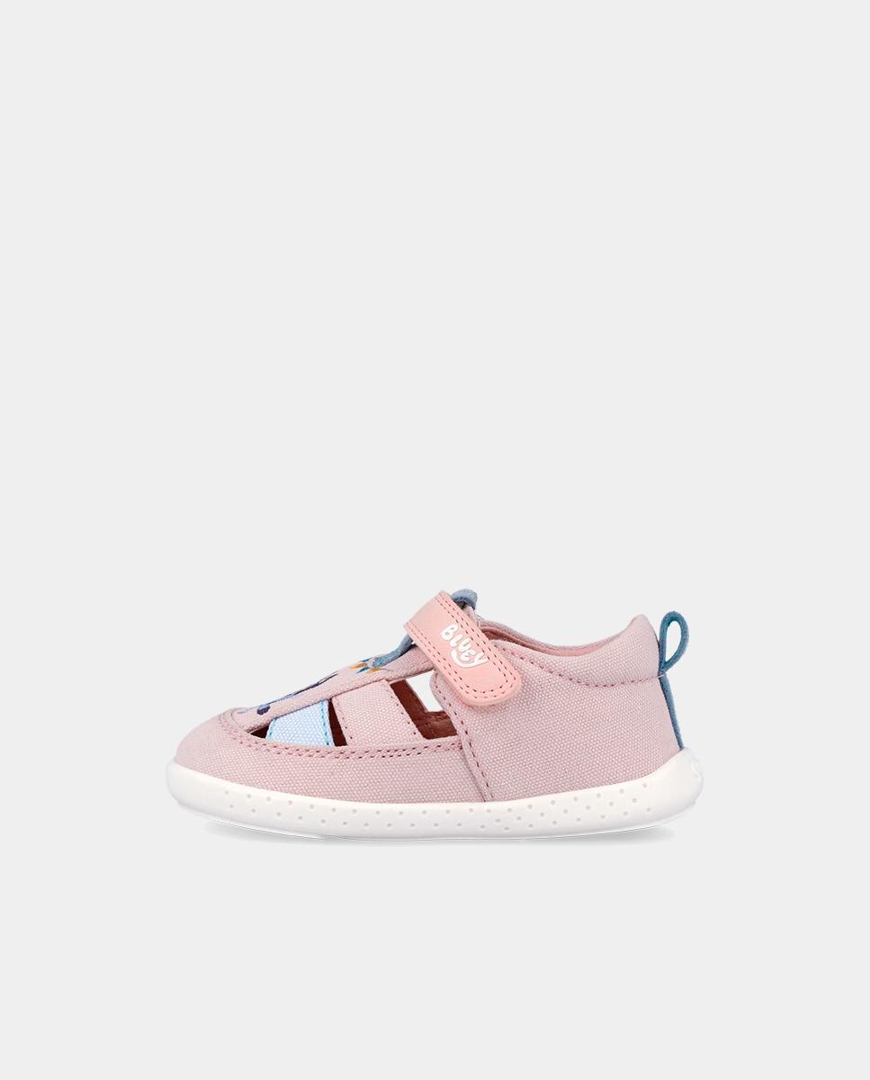 Sapatilhas Desportivas para Bebés com Velcro e Detalhes em Contraste Garvalín Rosa / azul marinho-5