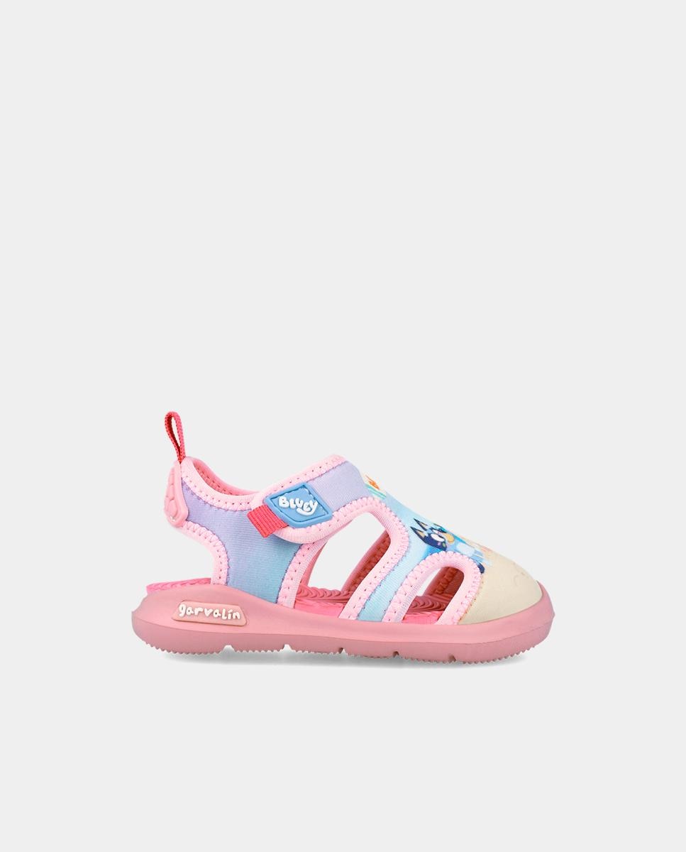 Imagem 0 de Sandálias Fechadas Infantil com Velcro e Detalhes em Contraste