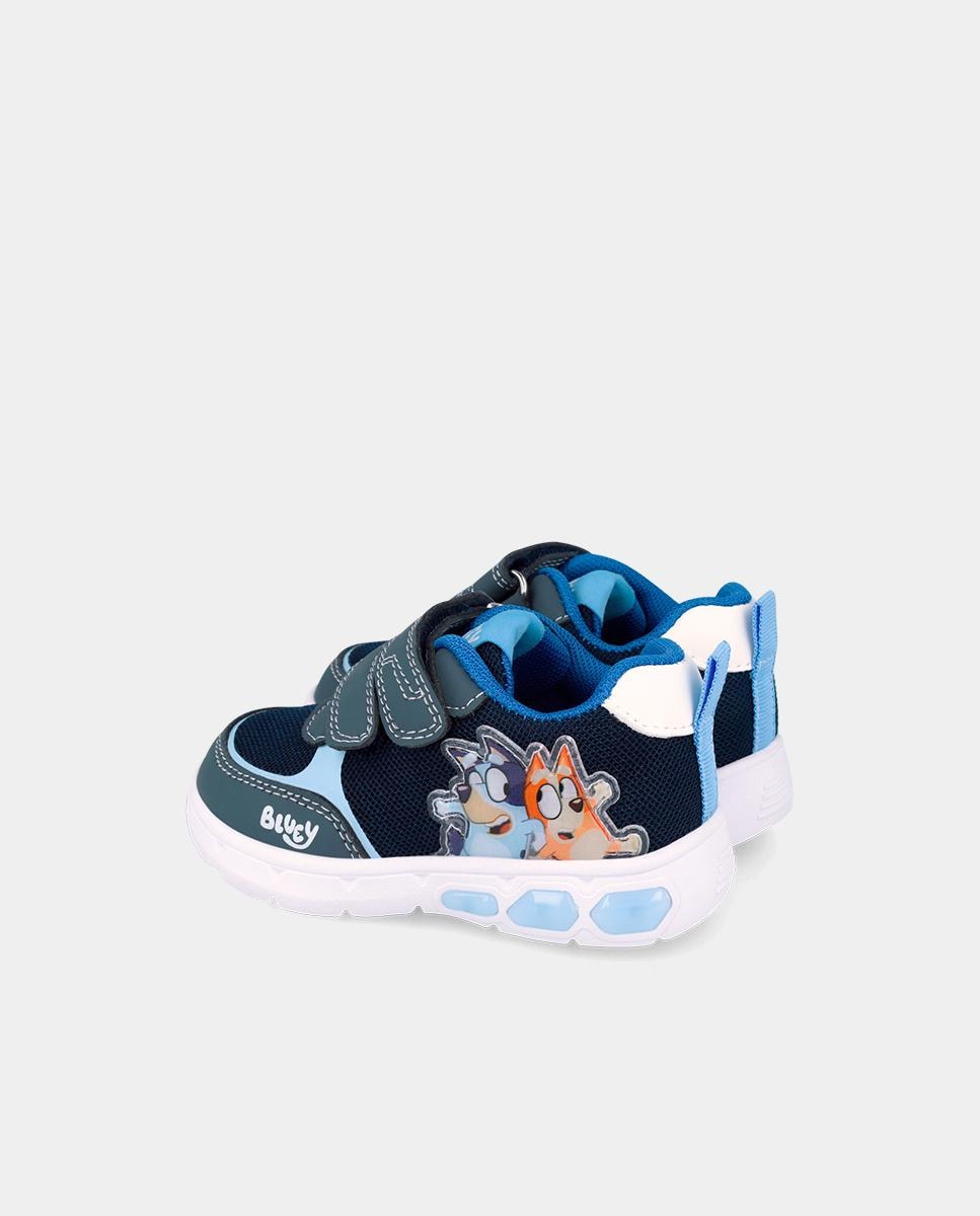 Sapatilhas Desportivas Infantil com Velcro e Detalhes em Contraste Garvalín Azul-marinho-3