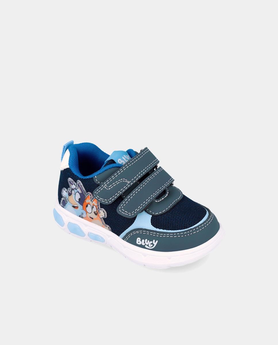 Sapatilhas Desportivas Infantil com Velcro e Detalhes em Contraste Garvalín Azul-marinho-4