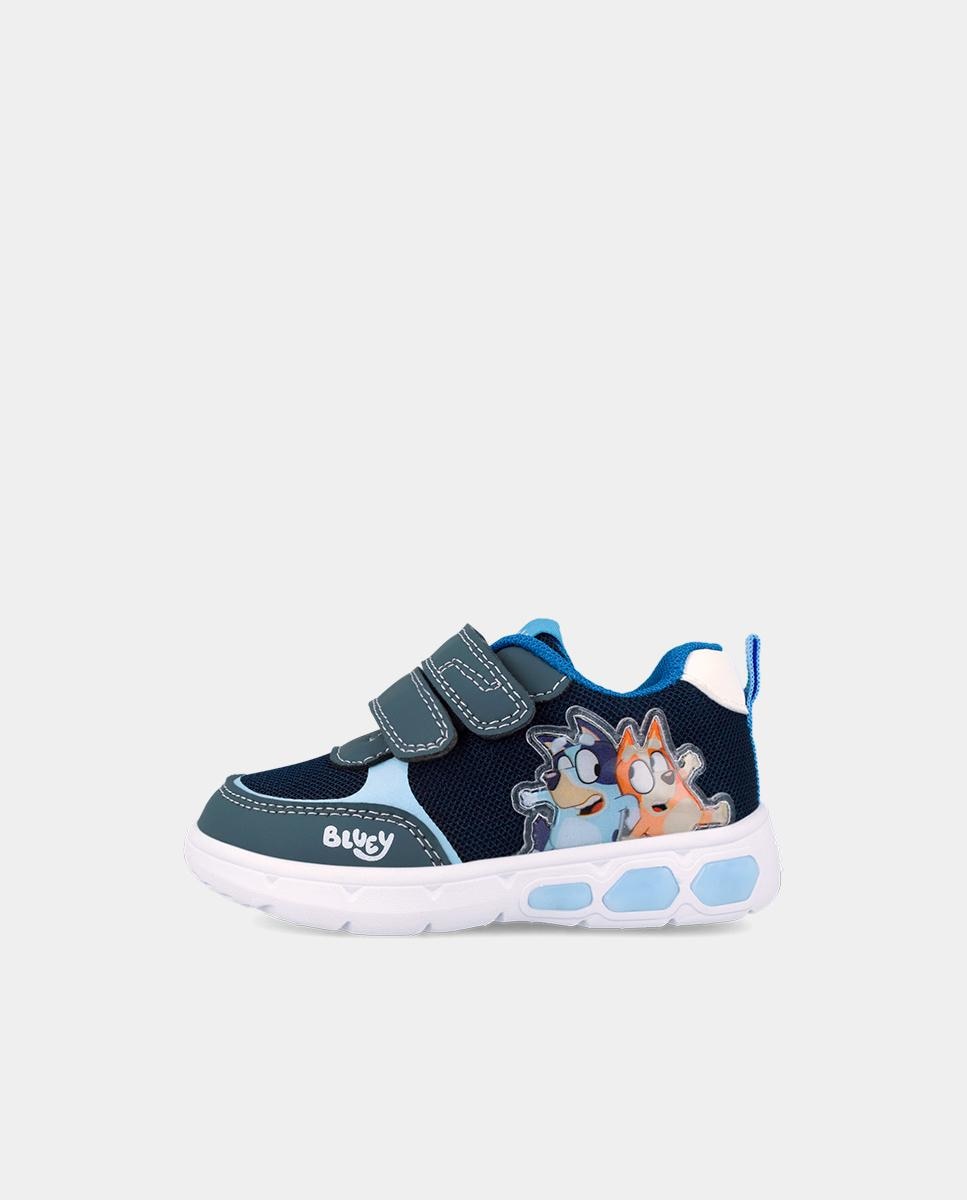 Sapatilhas Desportivas Infantil com Velcro e Detalhes em Contraste Garvalín Azul-marinho-5