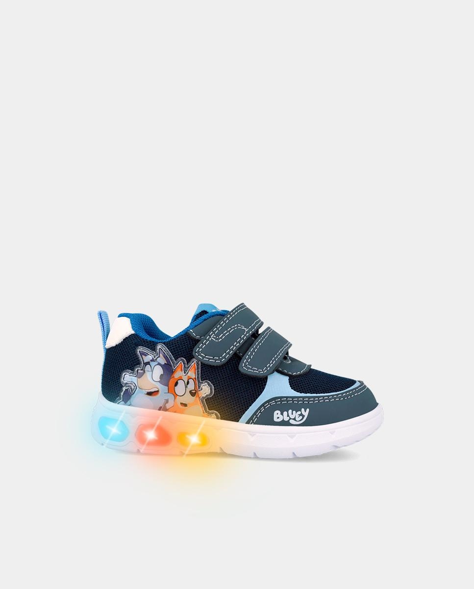 Sapatilhas Desportivas Infantil com Velcro e Detalhes em Contraste Garvalín Azul-marinho-6