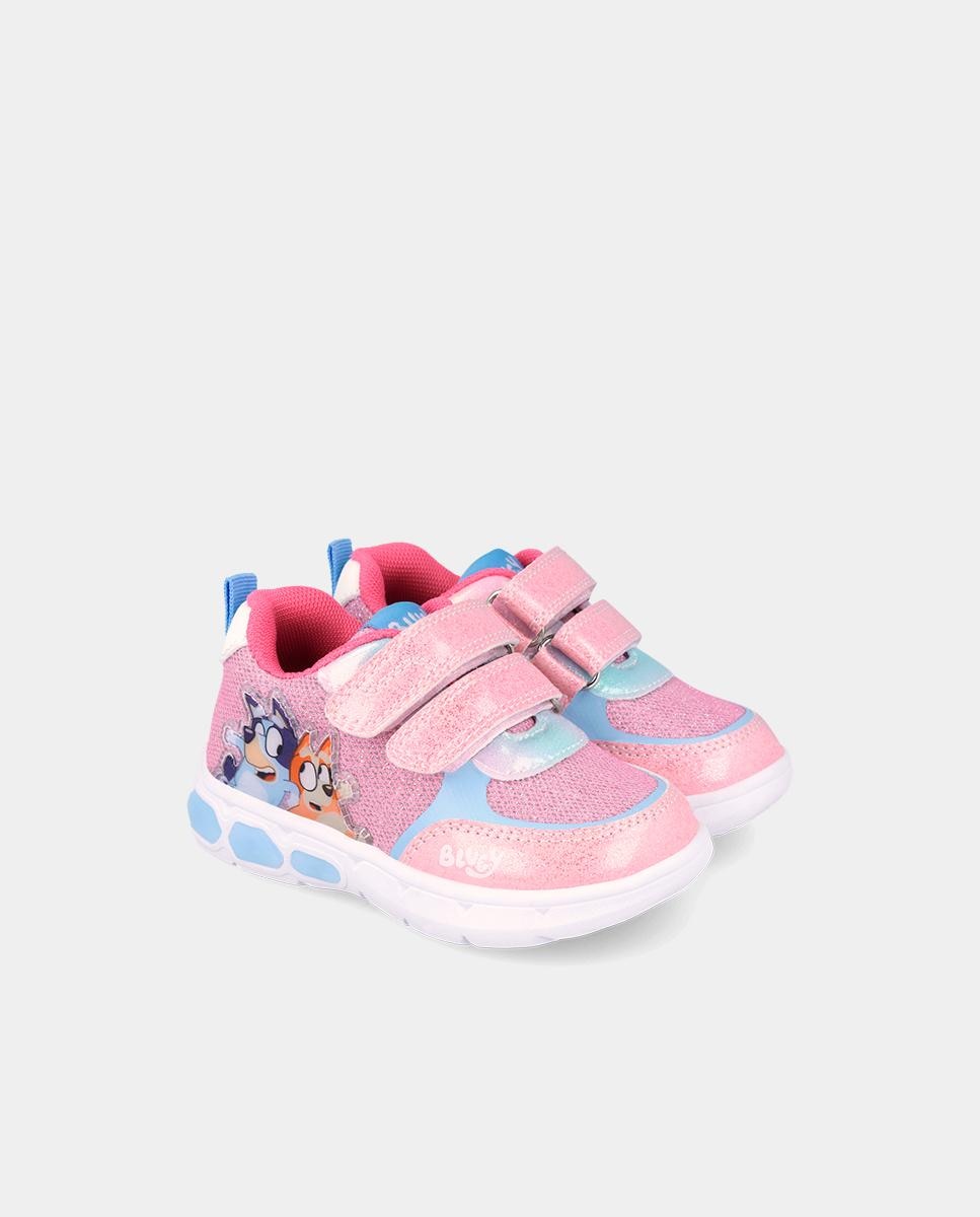 Sapatilhas Desportivas com Velcro e Detalhes em Contraste Garvalín Rosa / azul marinho-2