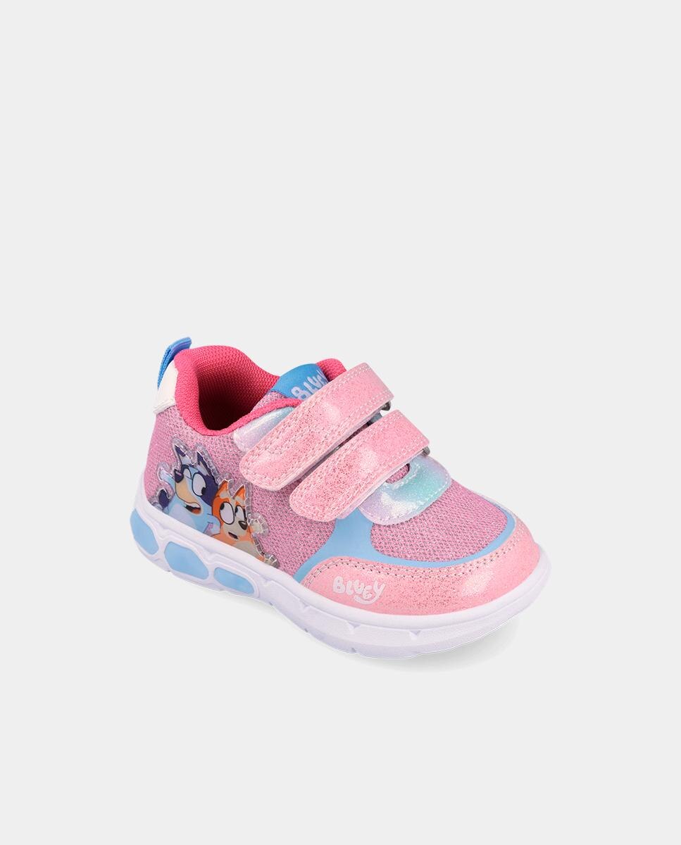 Sapatilhas Desportivas com Velcro e Detalhes em Contraste Garvalín Rosa / azul marinho-4