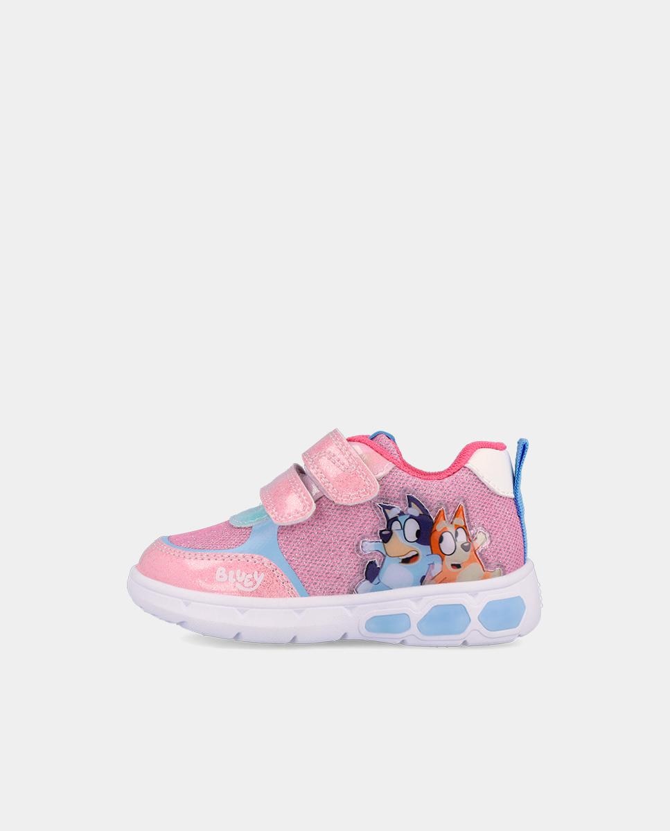 Sapatilhas Desportivas com Velcro e Detalhes em Contraste Garvalín Rosa / azul marinho-5