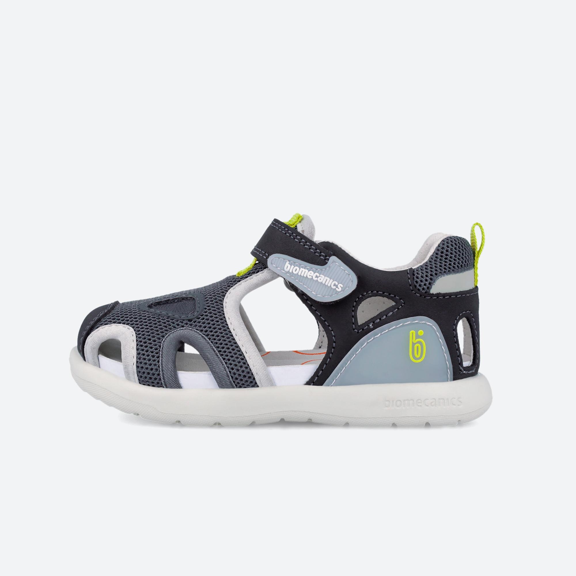Sandálias Fechadas Infantil com Velcro Azul-marinho-5
