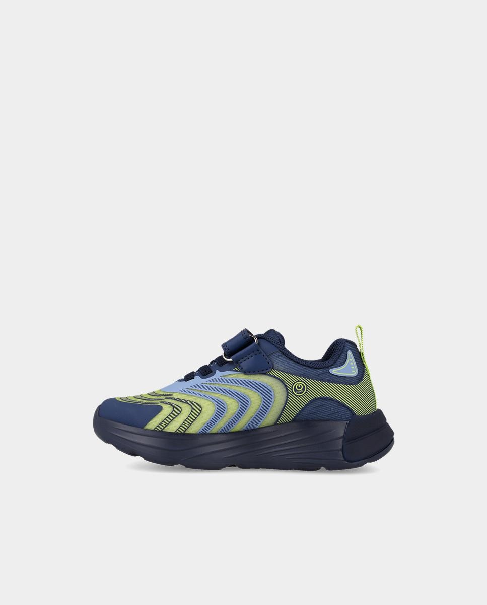 Sapatilhas Desportivas Muito Leves com Luzes e Fecho Ajustável Azul / Verde-6