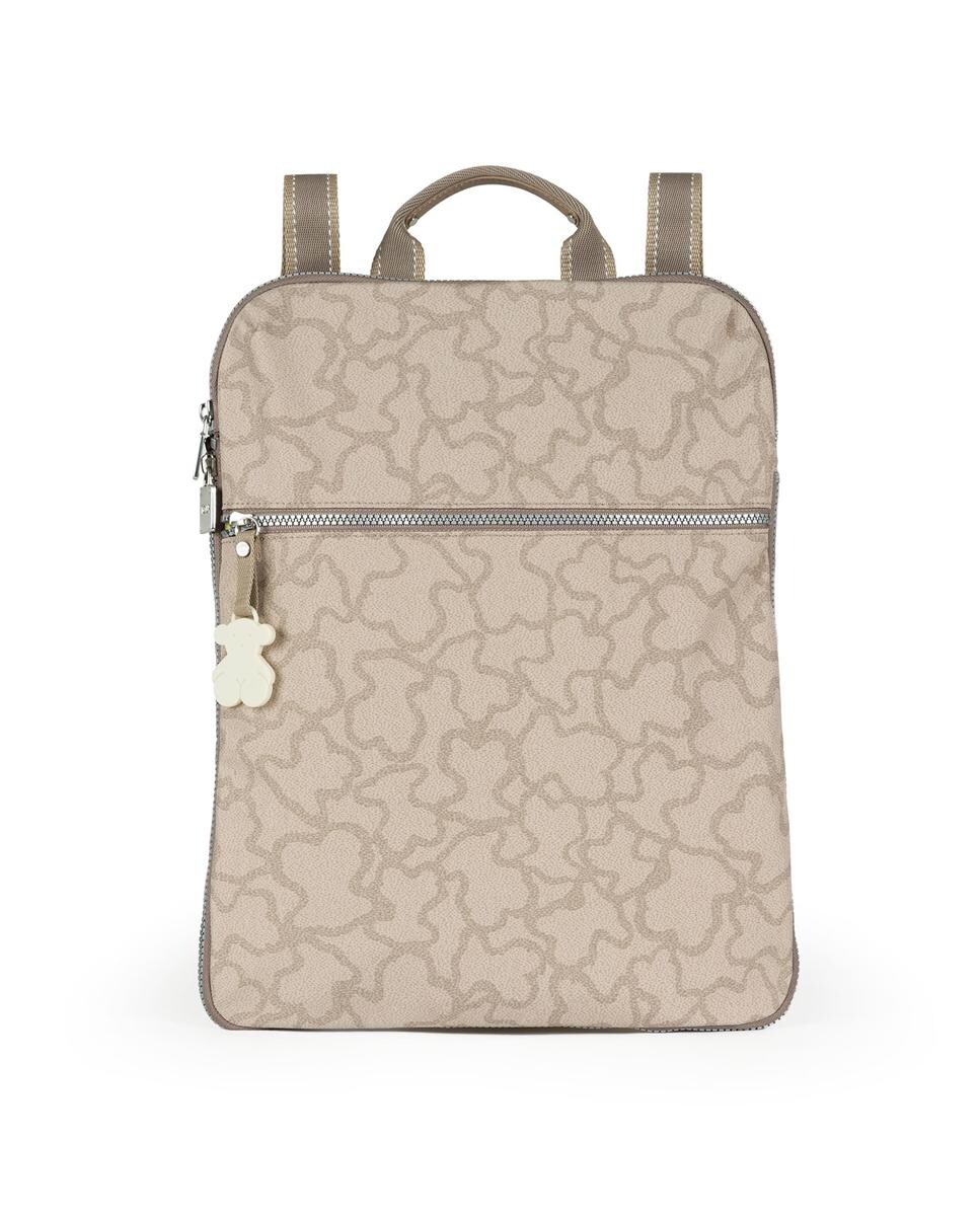 Mochila Kaos New Colores com Estampado Bege-1