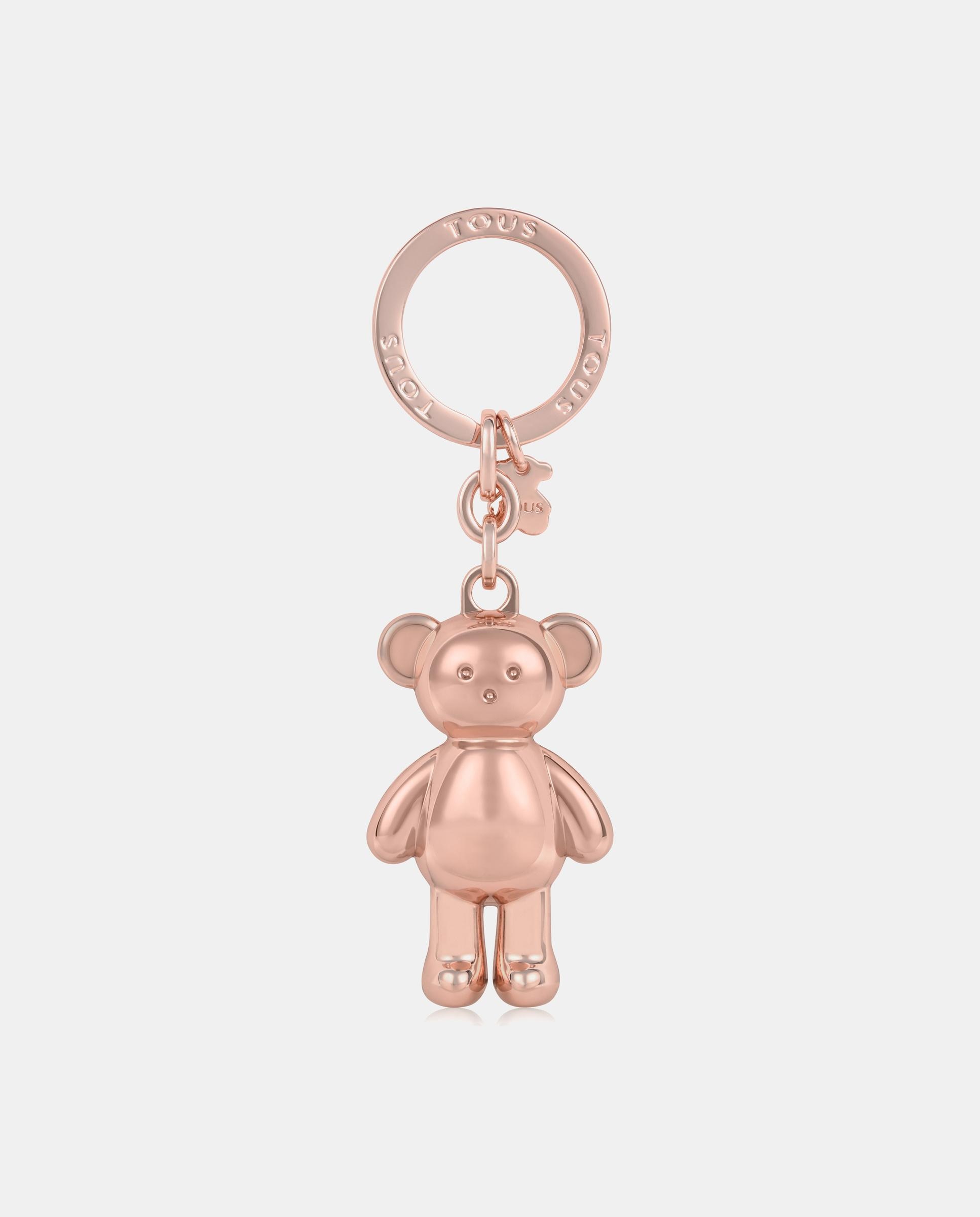 Porta-chaves Teddy Bear com Forma de Urso Rosa-claro-1