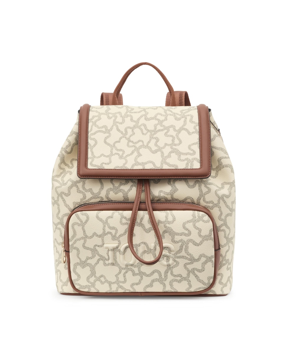 Mochila Kaos Icon Estampada com Ursos Bege-1