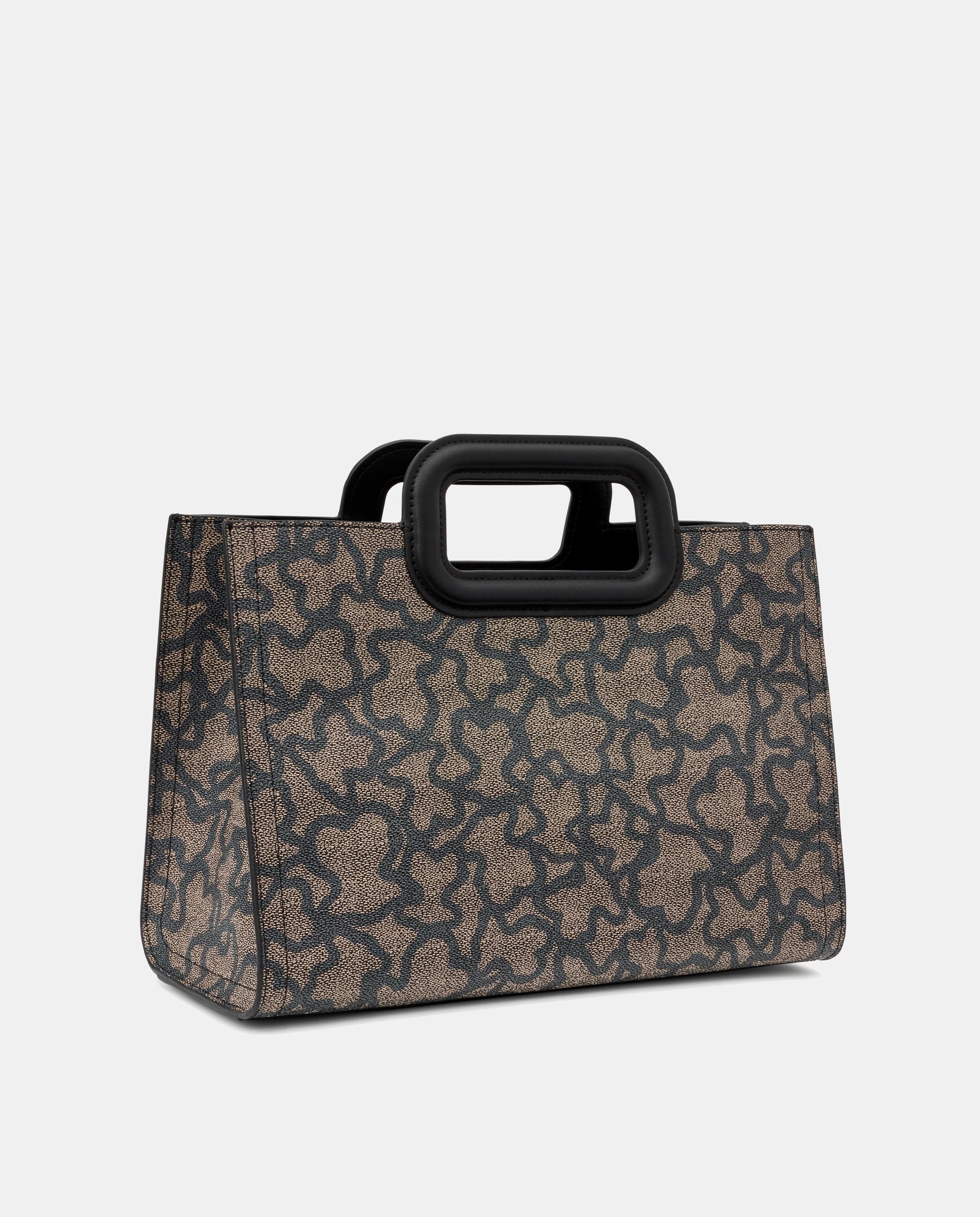 Shopper Kaos Icon Amaya Médio Transformável Cinzento / Preto-2