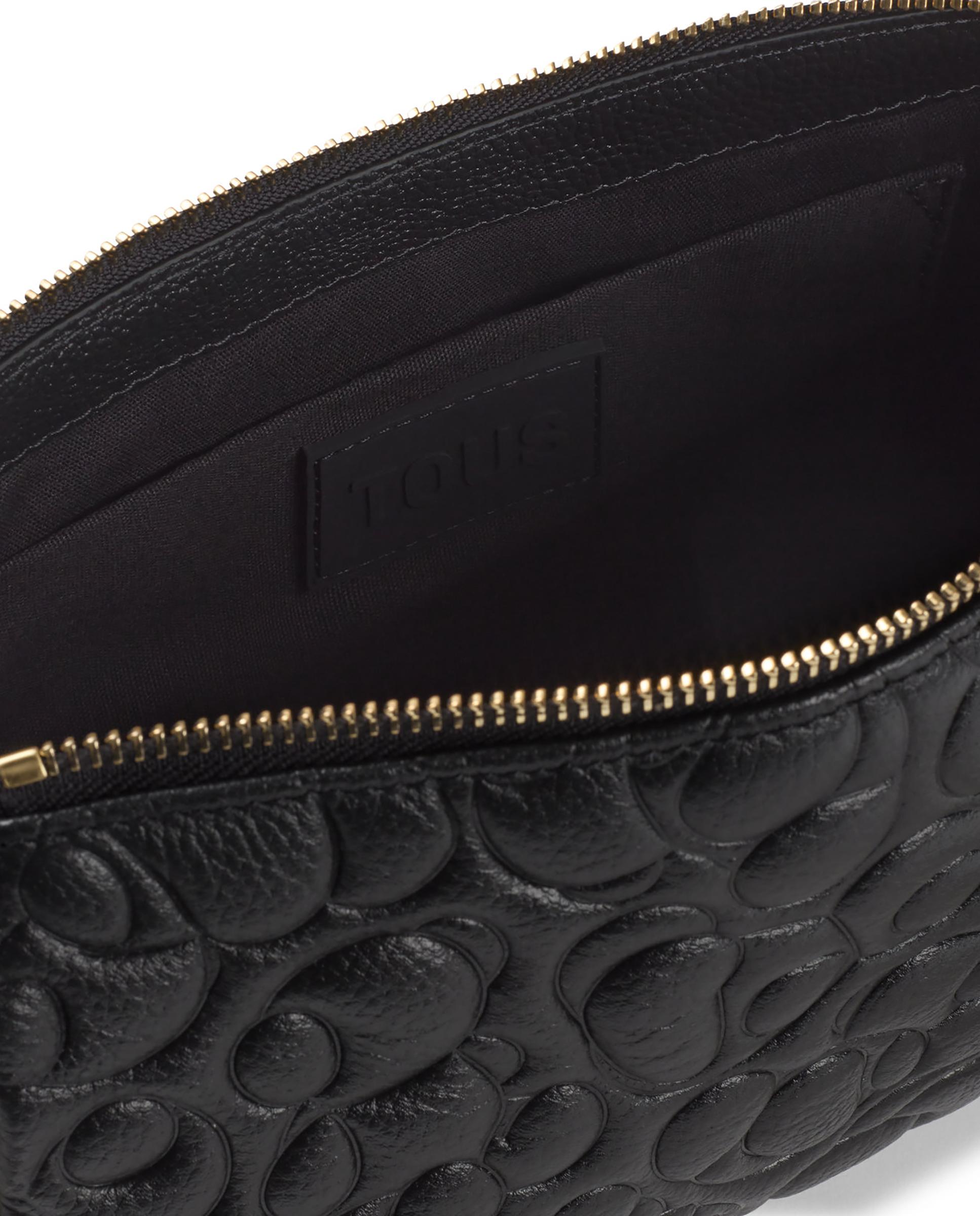 Mala de Ombro Greta Grande Transformável Preto-3