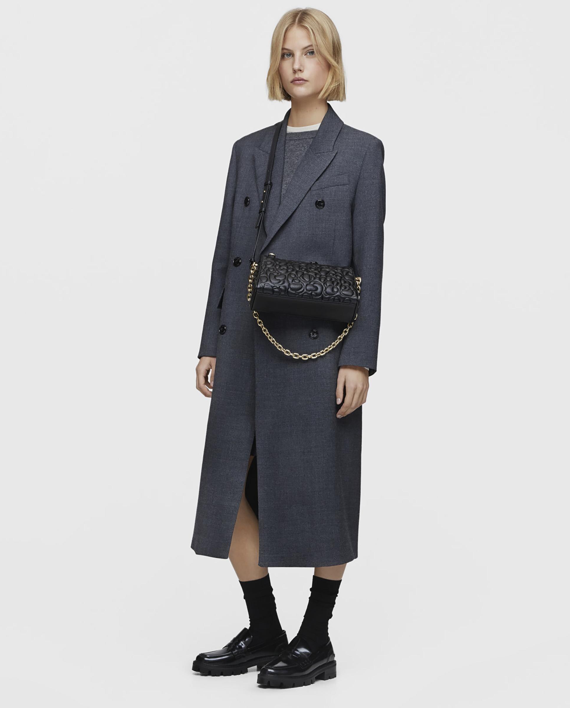 Mala de Ombro Greta Grande Transformável Preto-4