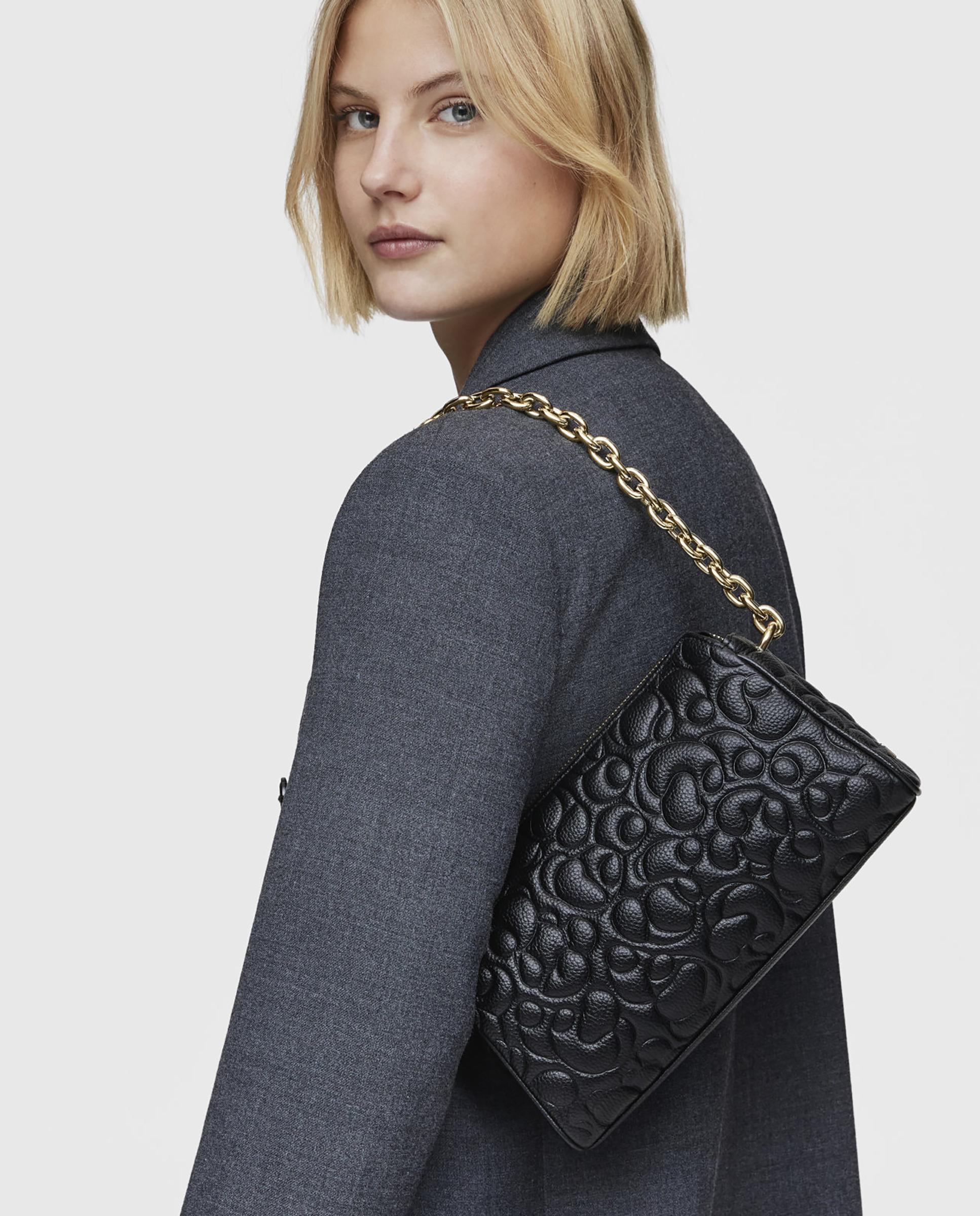 Mala de Ombro Greta Grande Transformável Preto-5