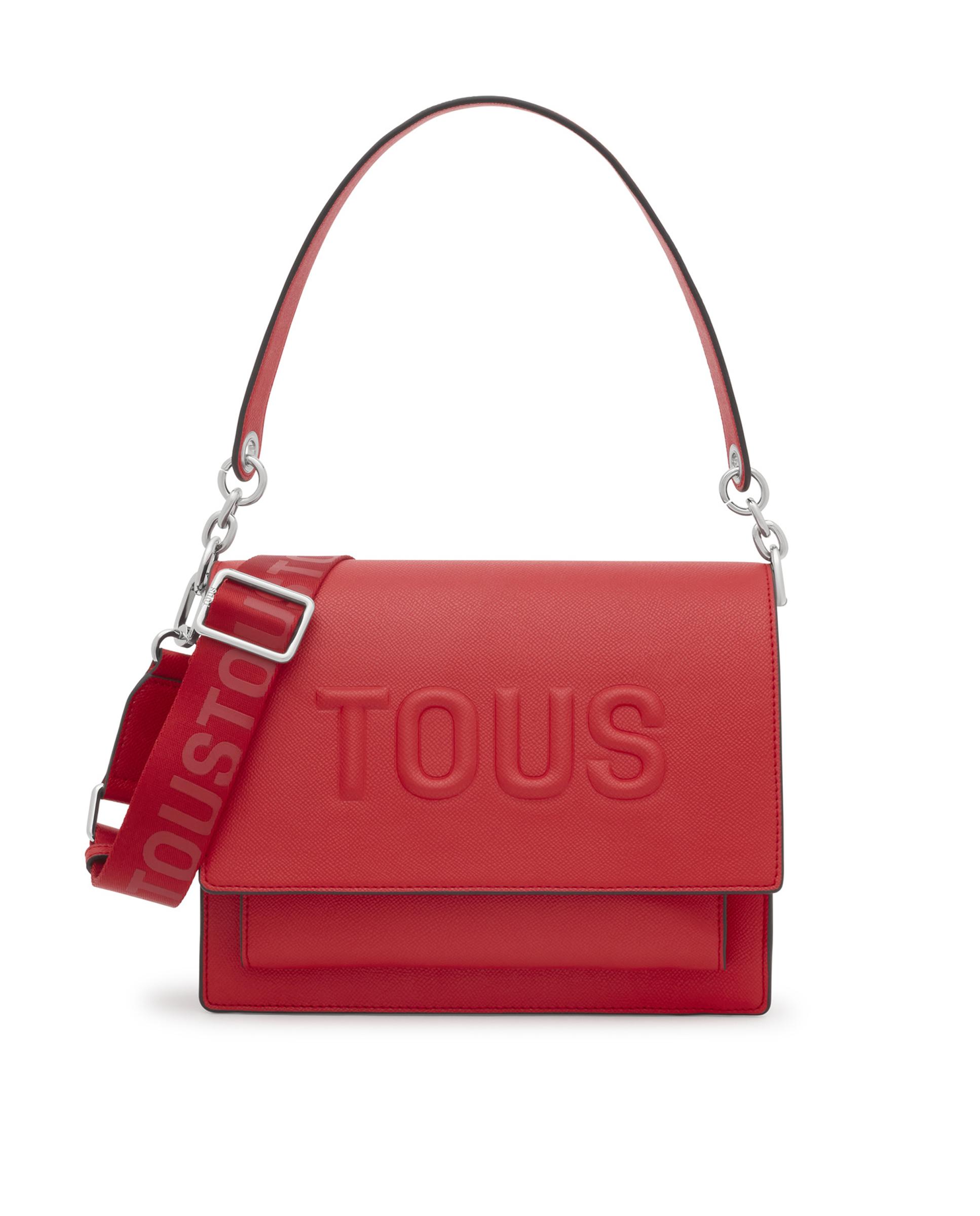 Mala a Tiracolo M Audree Brenda com Aba Vermelho-1