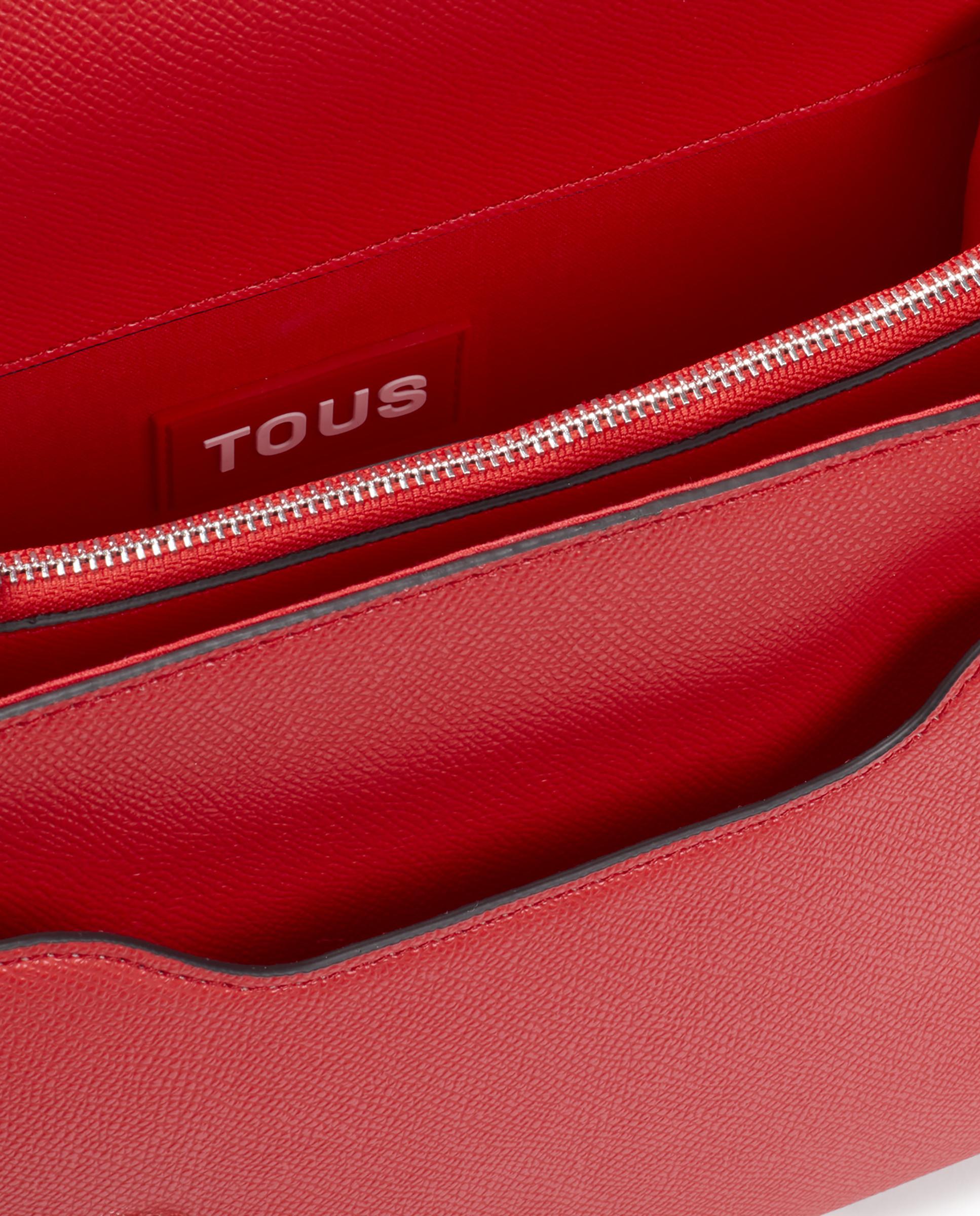 Mala a Tiracolo M Audree Brenda com Aba Vermelho-3