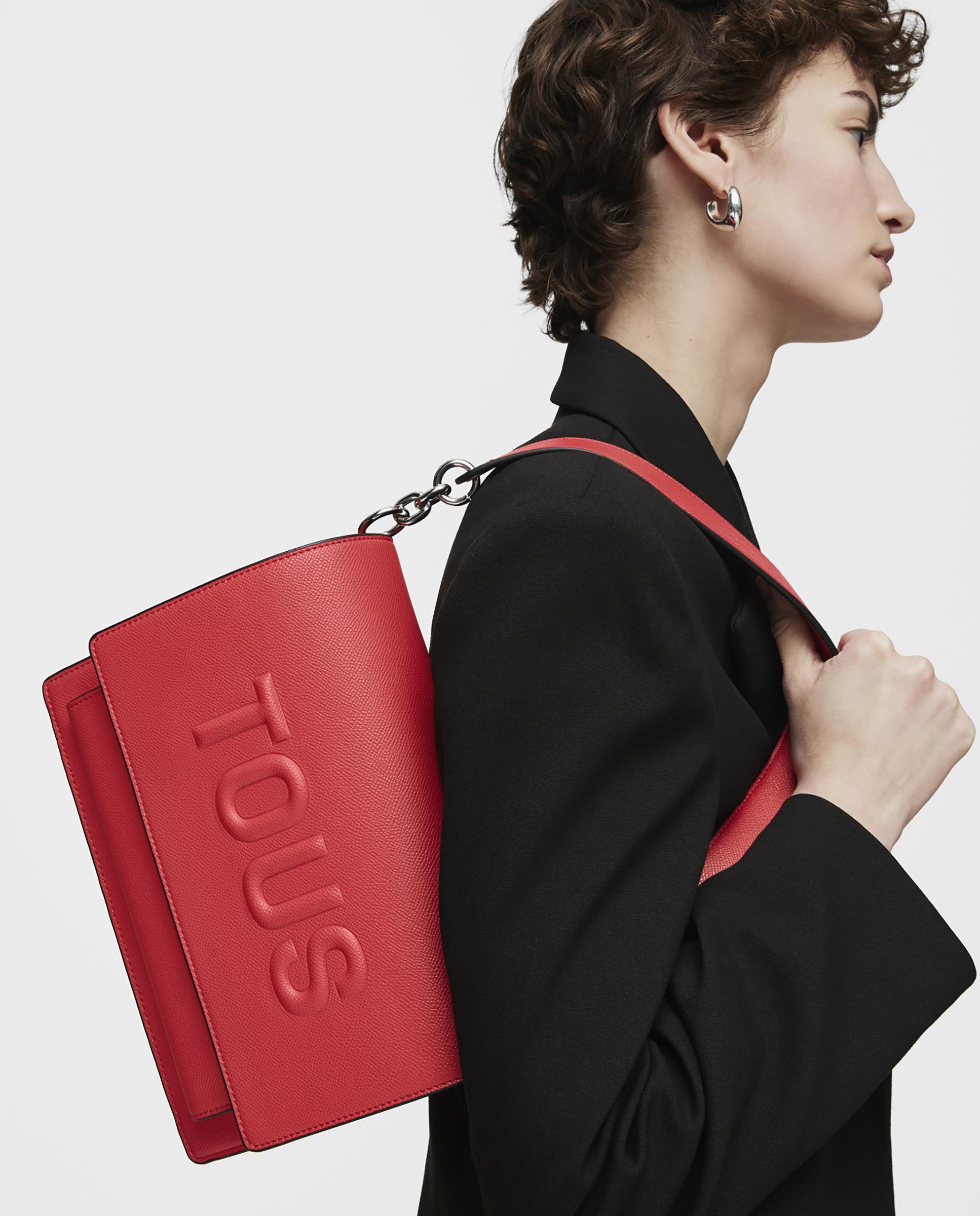 Mala a Tiracolo M Audree Brenda com Aba Vermelho-5