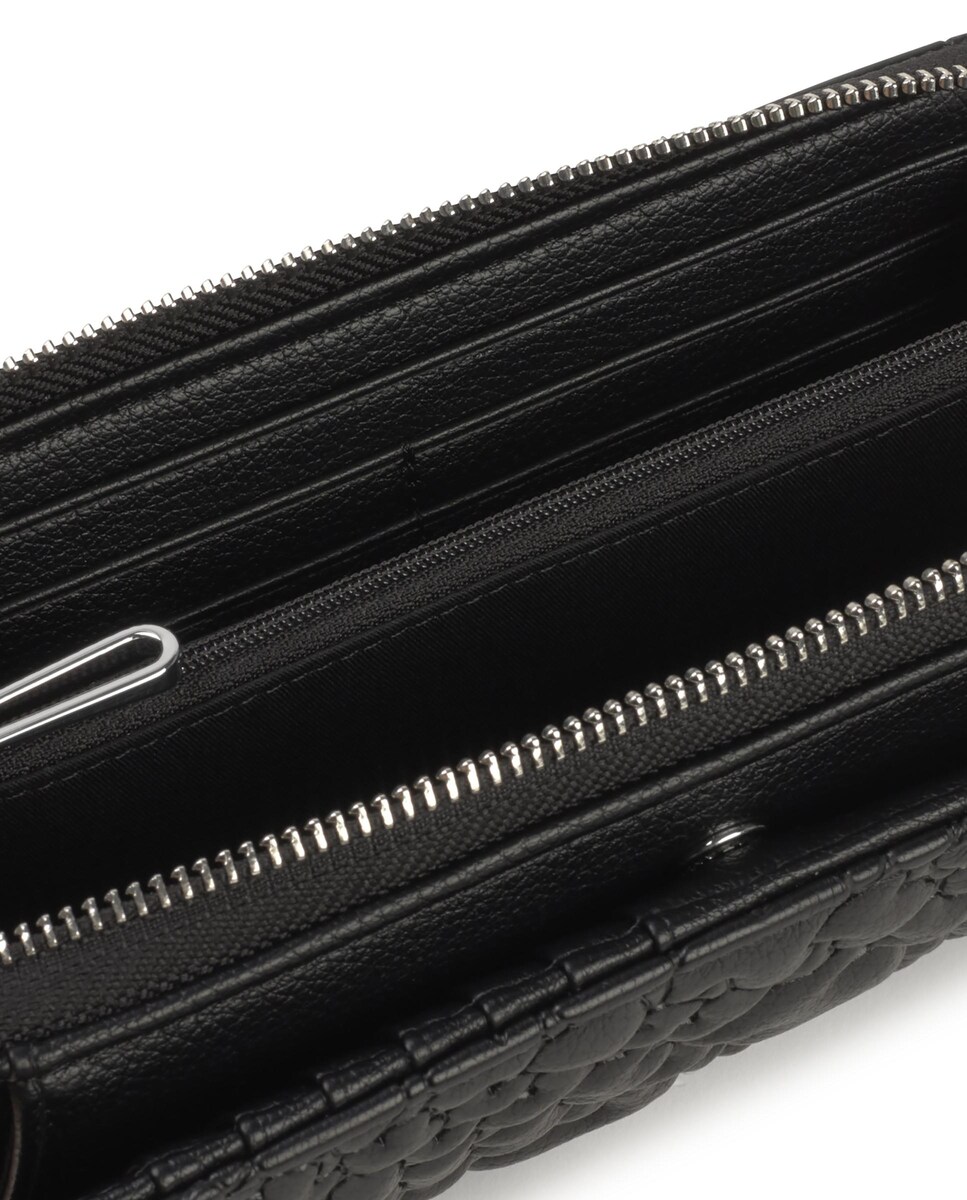 Carteira Puffy Bear Grande com Ursos Preto-4