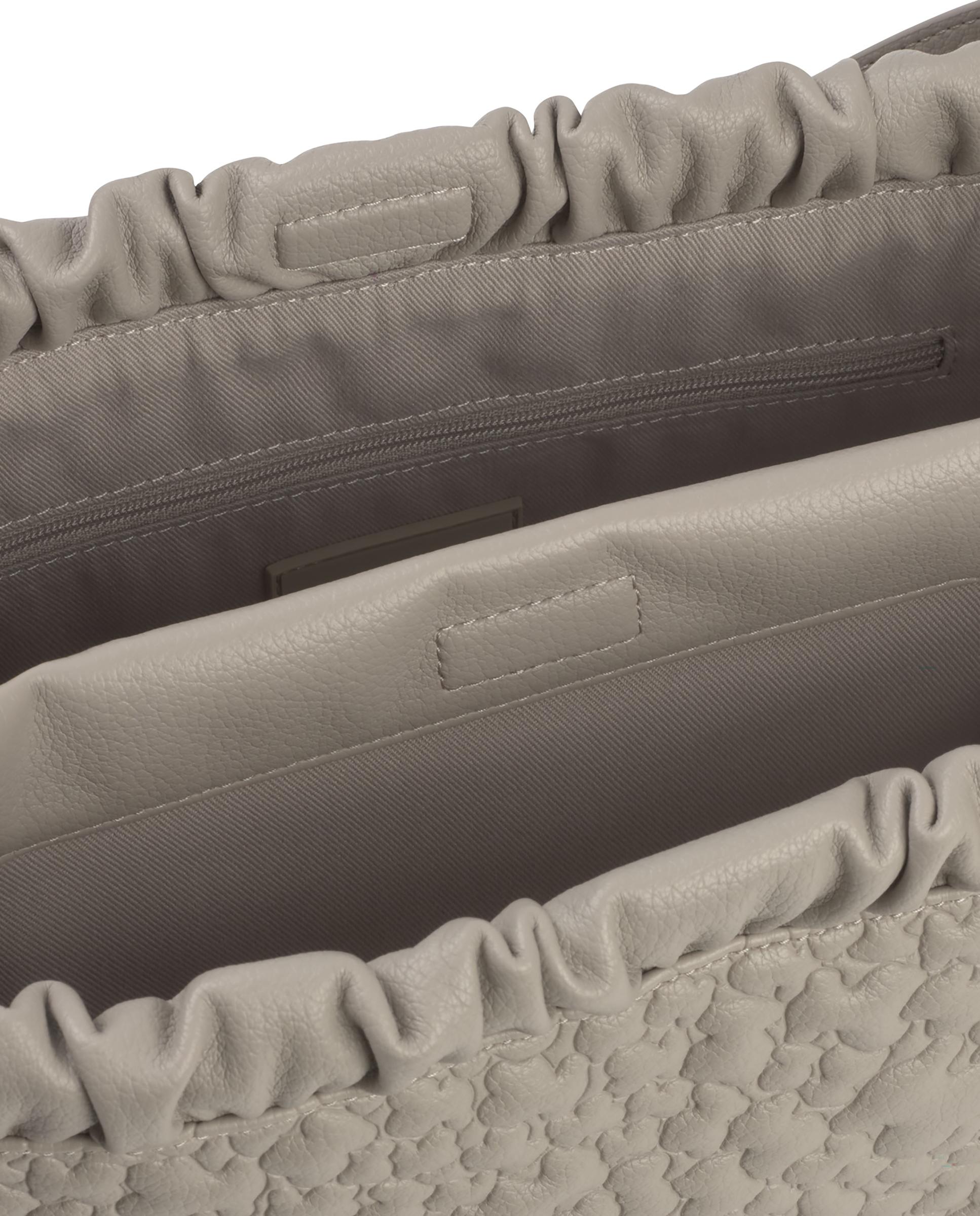 Mala de Ombro Puffy Bear Grande com Ursos Taupe-3