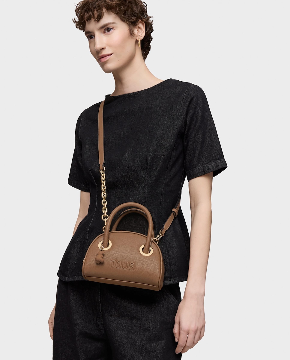 Mala de Mão Poppy Pequena Transformável com Urso Castanho-4