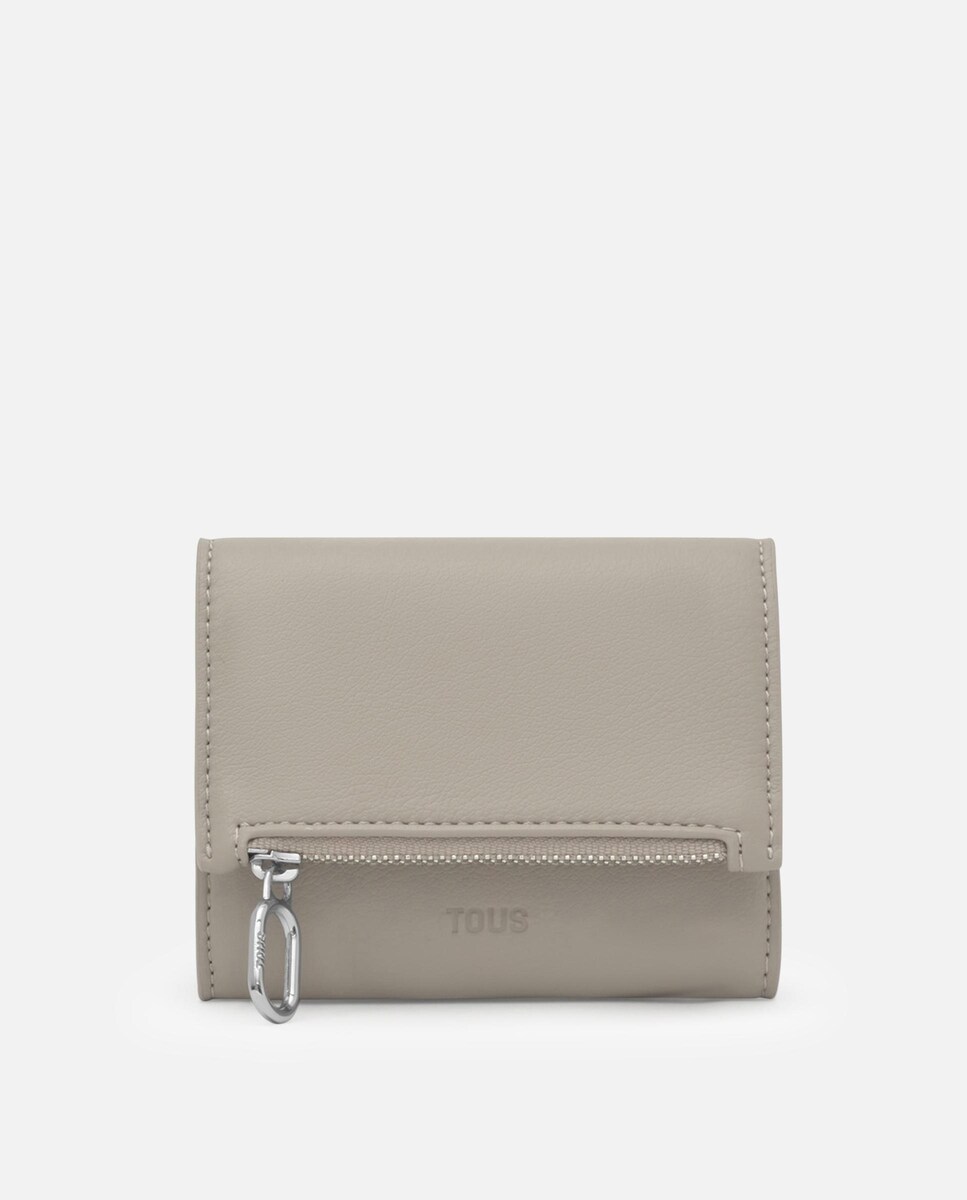 Carteira City Pequena Bege-1