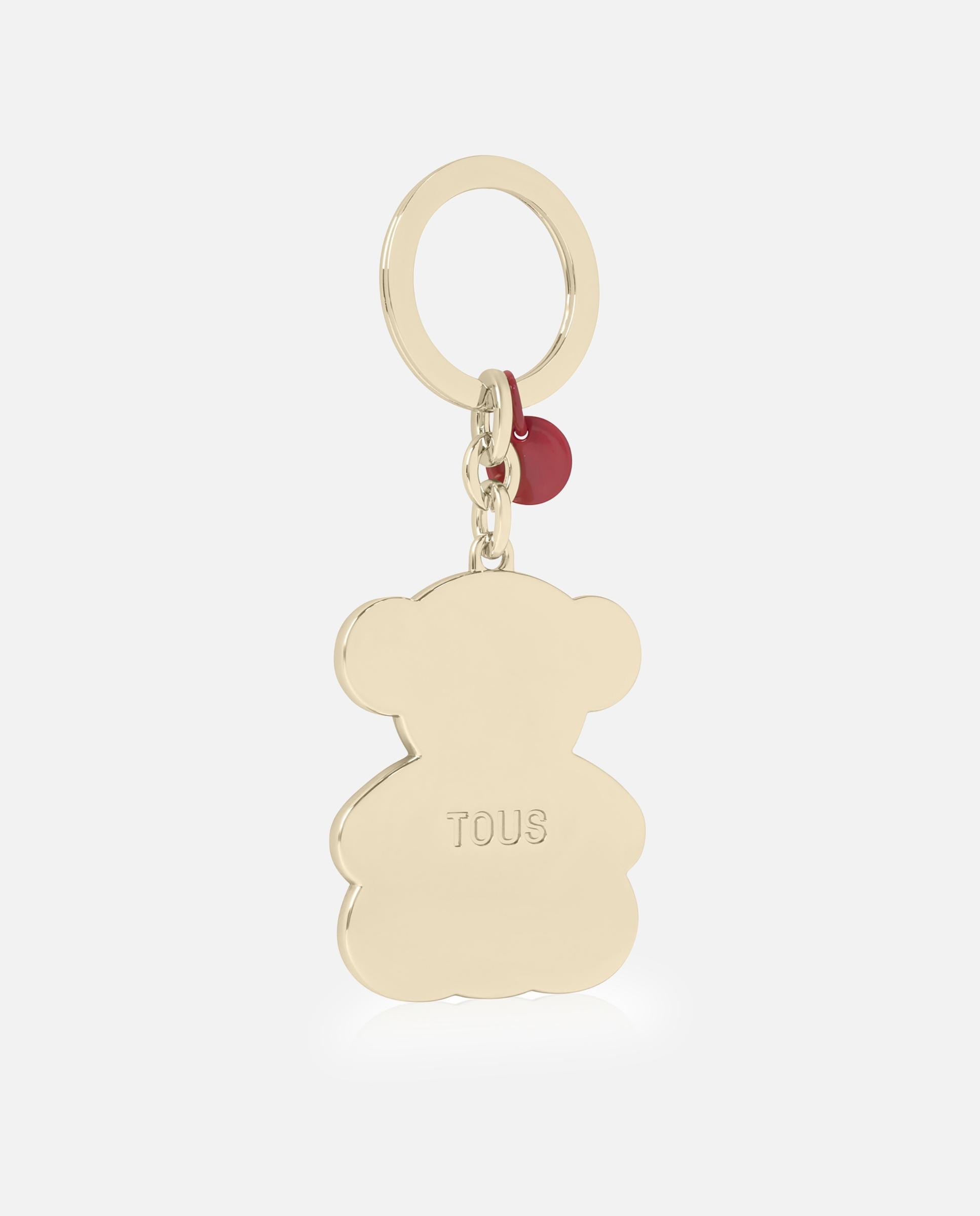 Porta-chaves Bold Bear Lines de Urso Vermelho-cereja-2