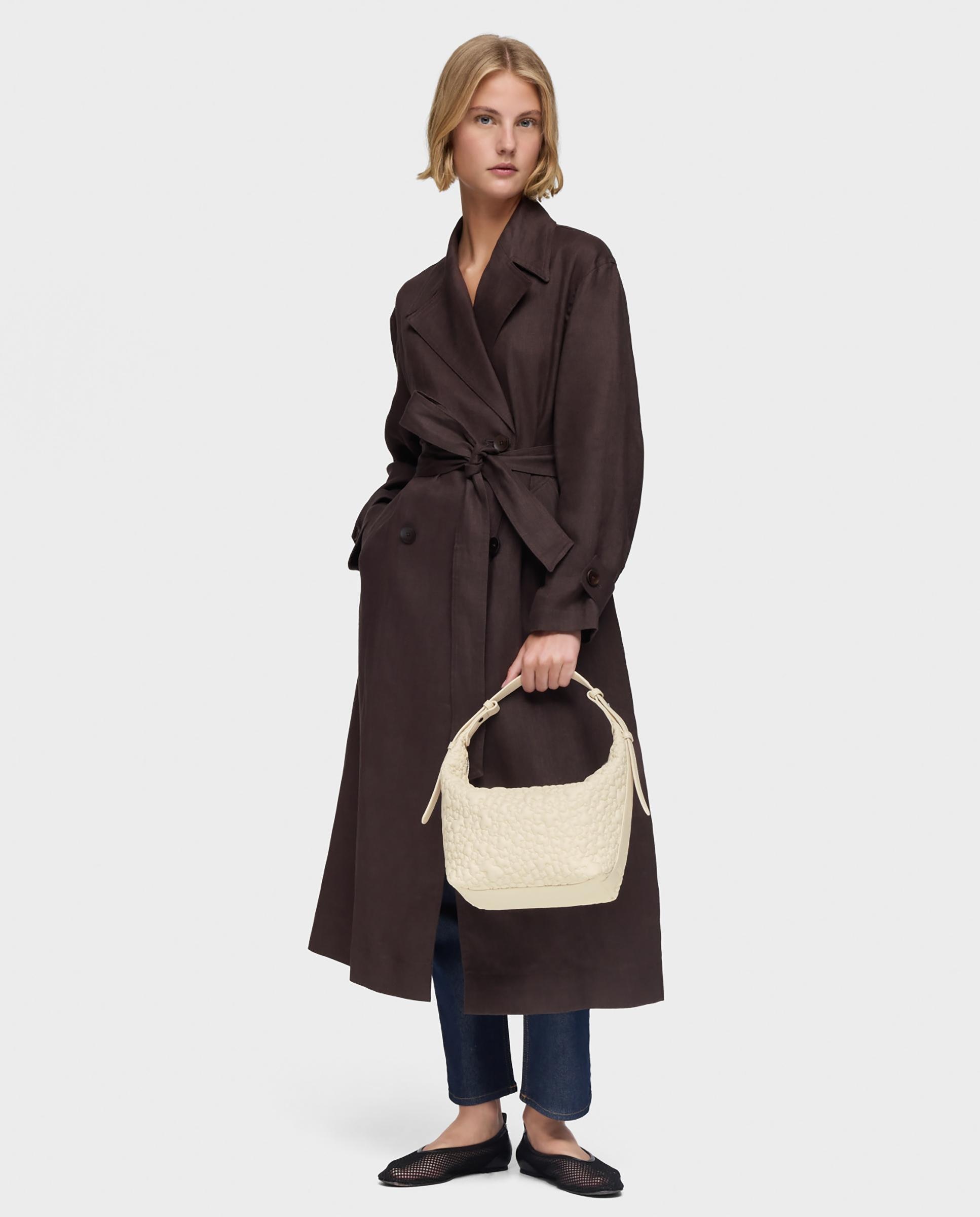 Mala Média com Fecho de Correr Bege-5