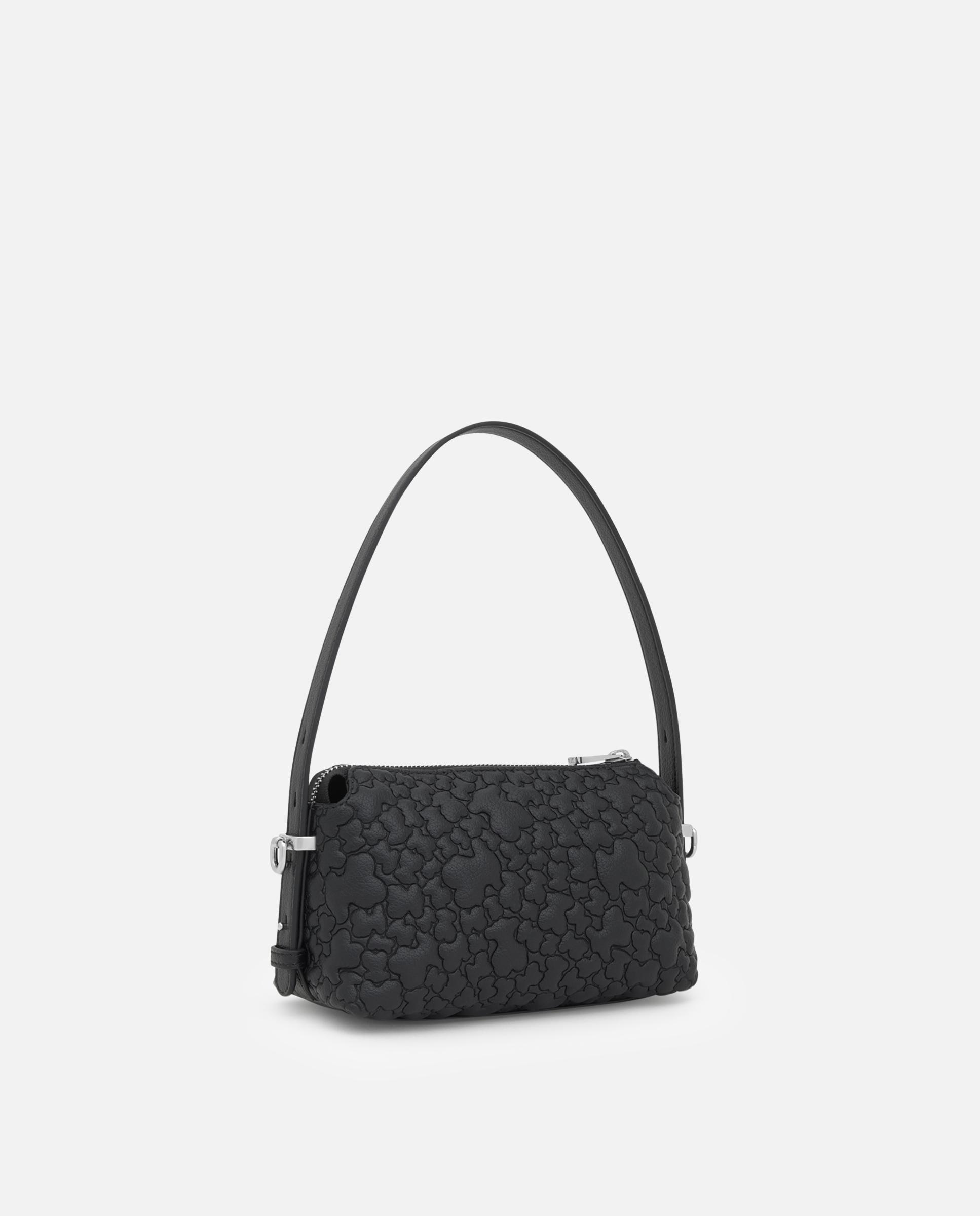 Mala de Ombro Puffy Bear Mini Multiposições Preto-2
