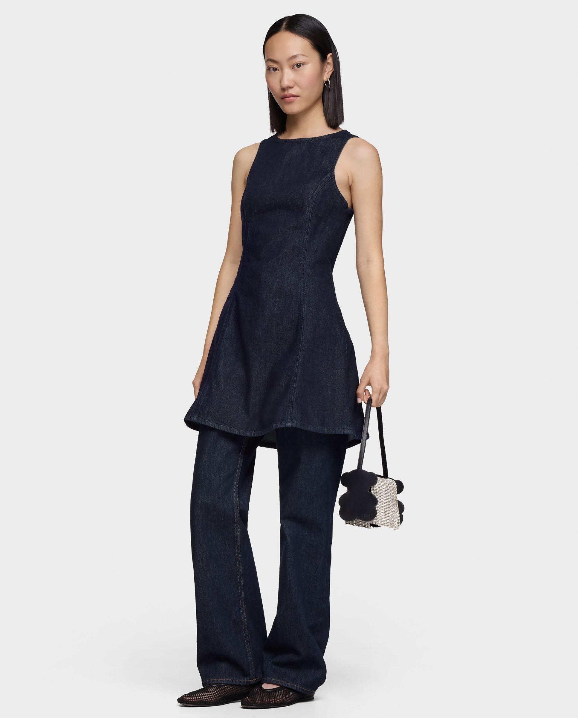 Mala de Ombro Salsi com Detalhes Brilhantes Branco / Preto-7
