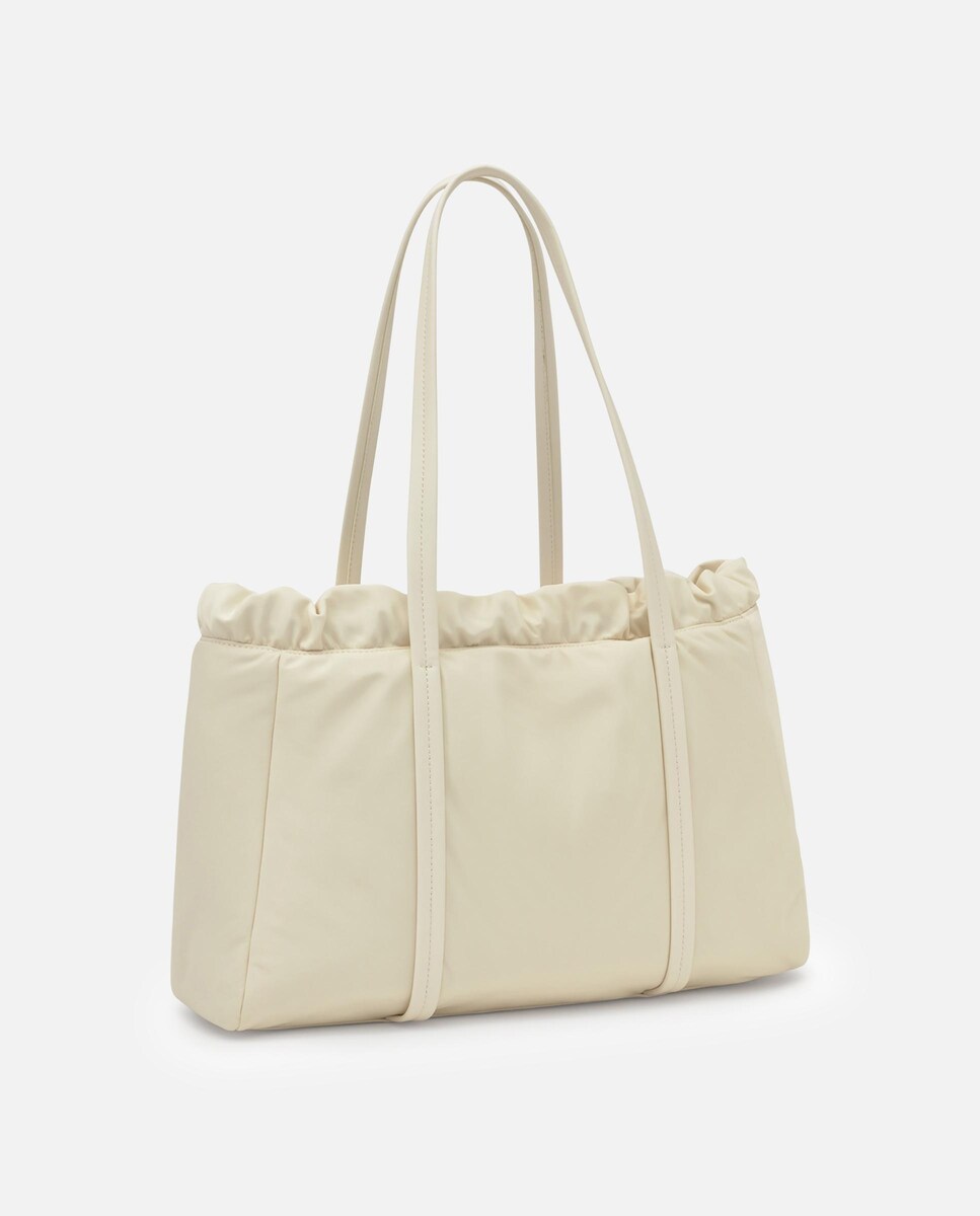 Mala de Ombro Empire Soft com Fecho Ajustável Bege-2