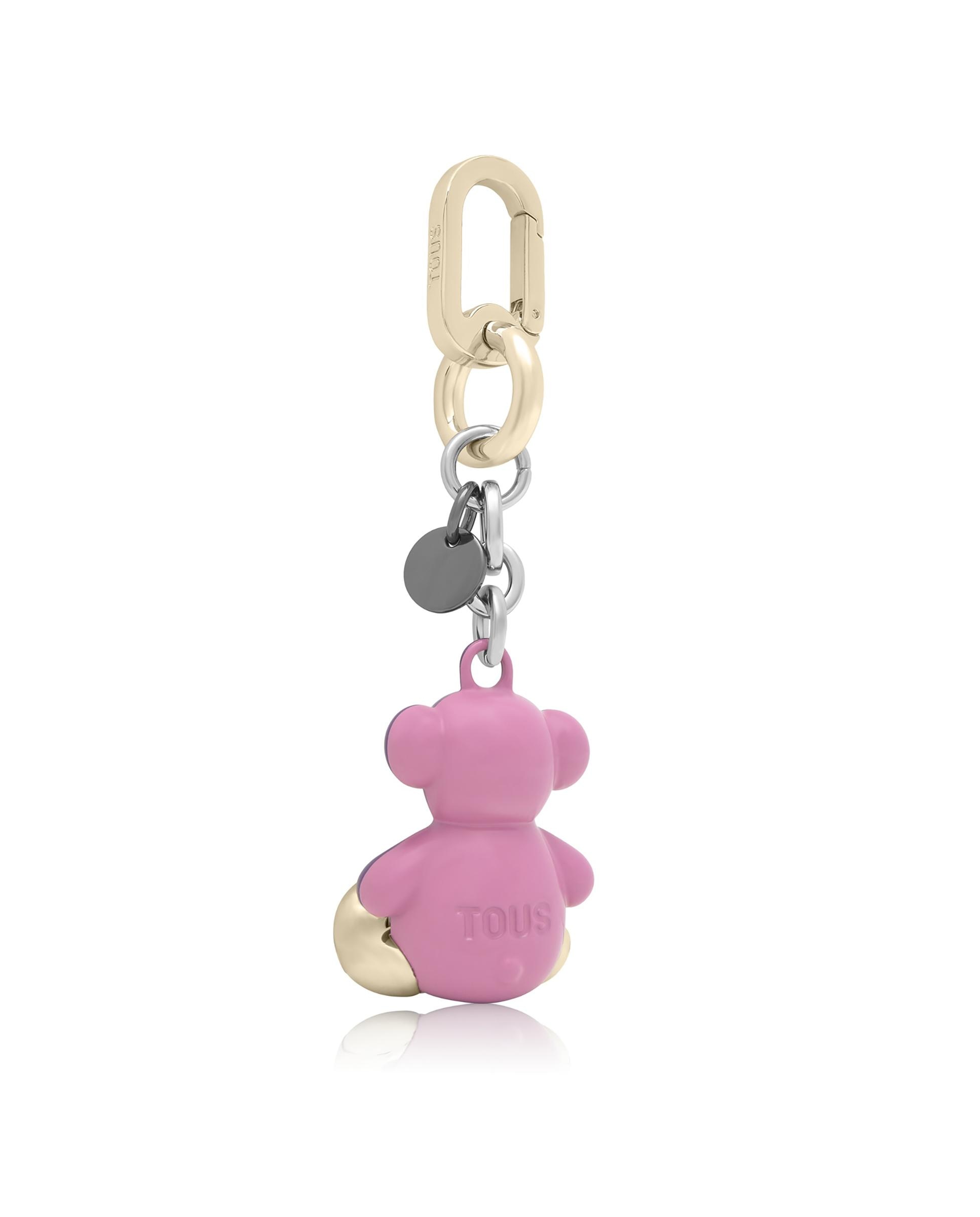 Porta-chaves Bold Bear de Metal Bicolor Lilás-2