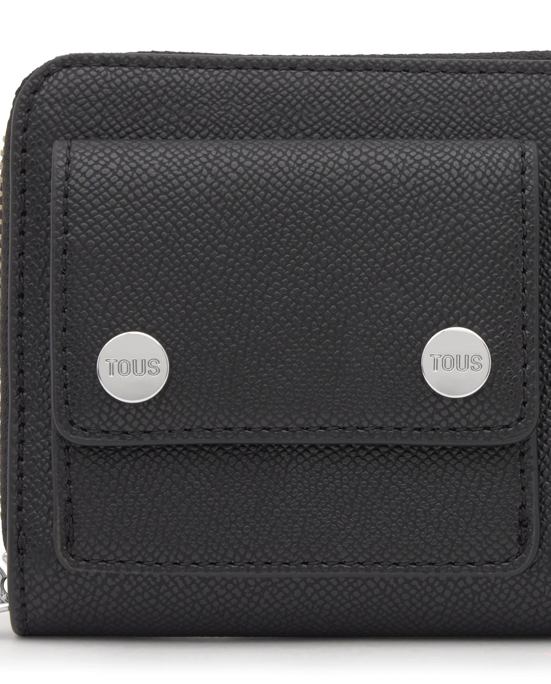 Carteira Audree Pockets Média Preto-4