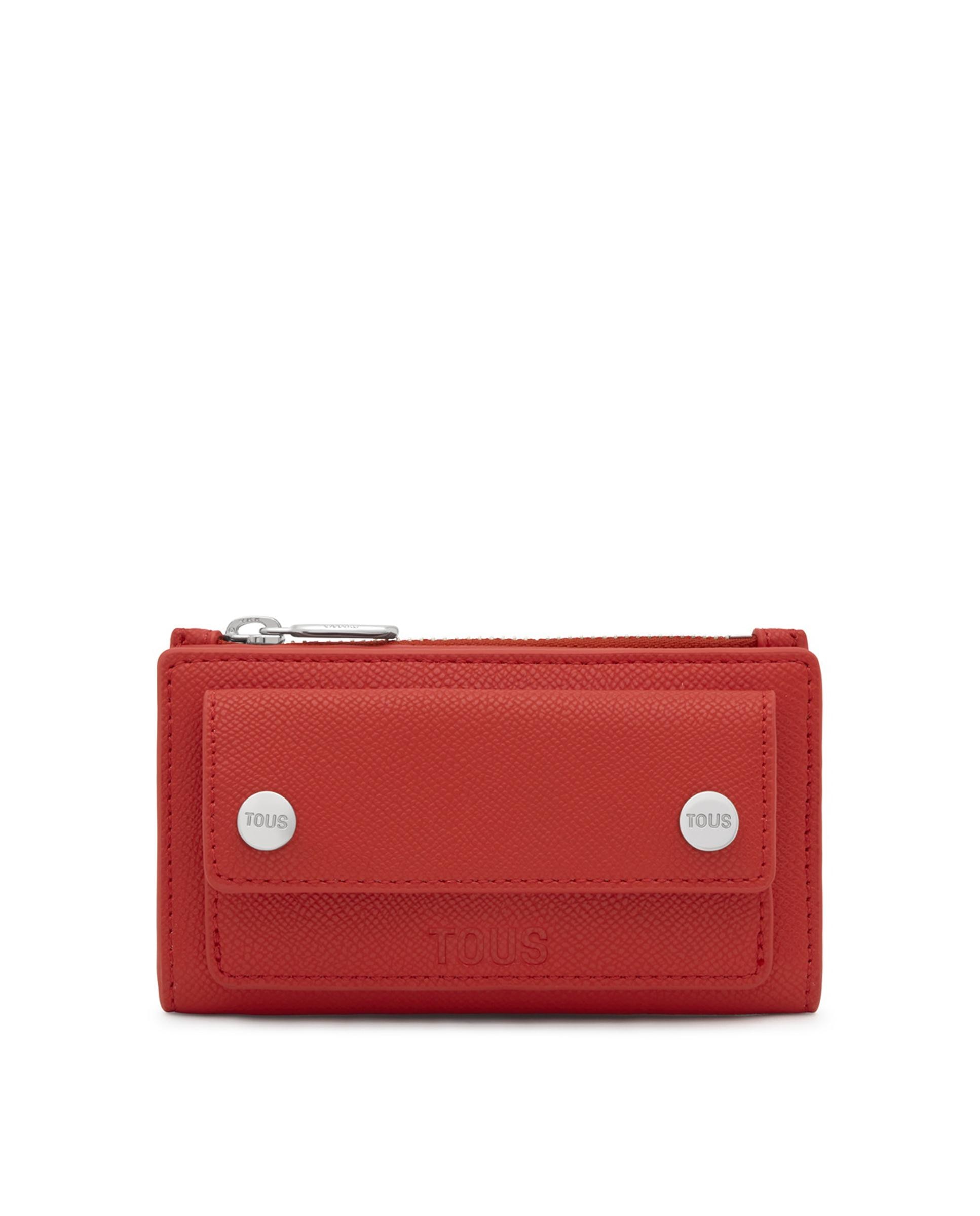 Carteira Audree Pockets Pequena Vermelho-1