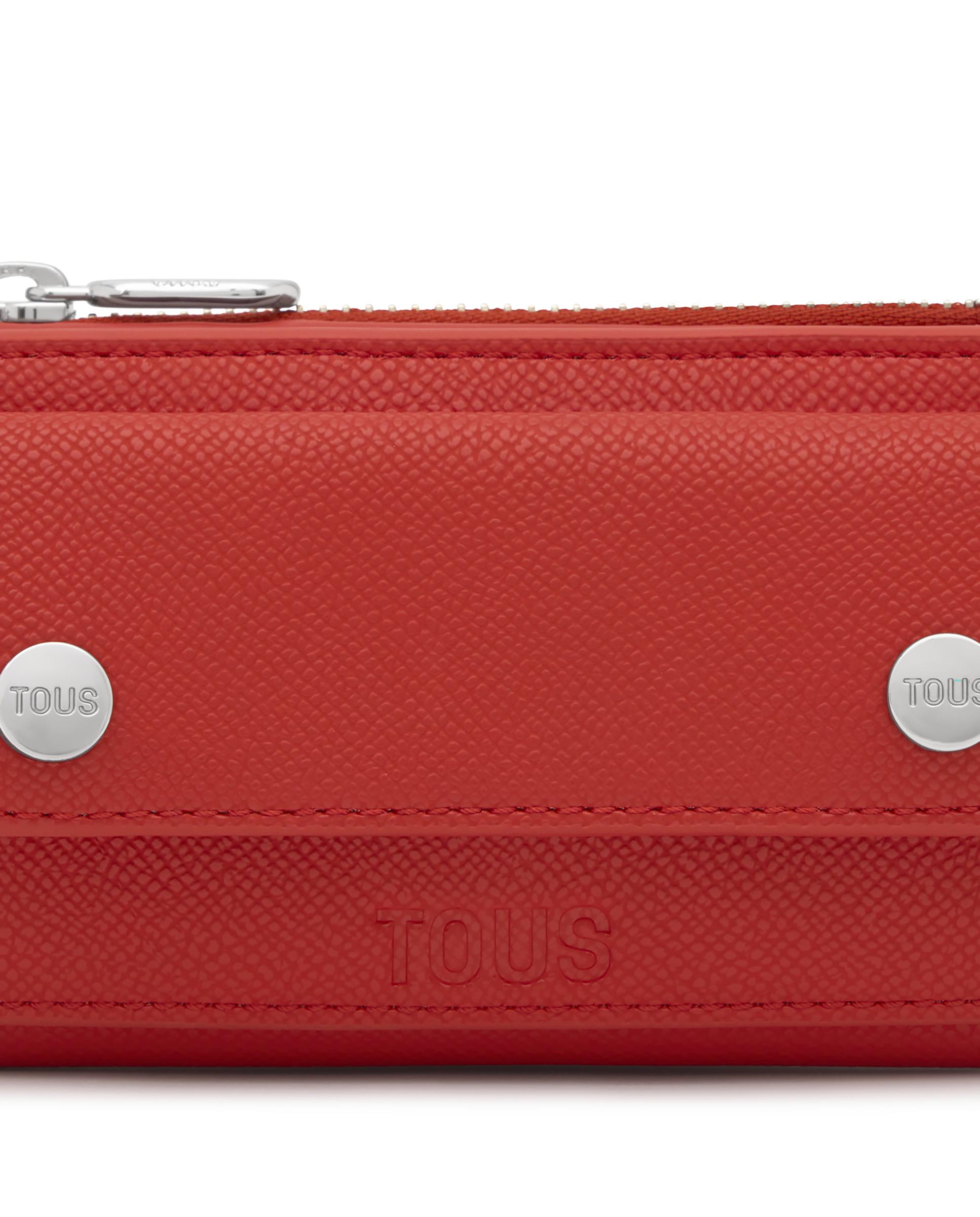 Carteira Audree Pockets Pequena Vermelho-3