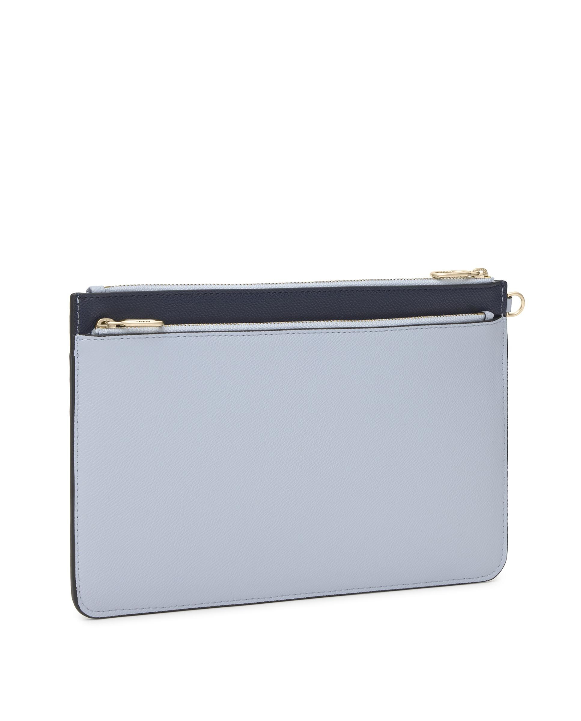 Mala de Mão Clutch Audree Saffinao Azul/Cinzento-2