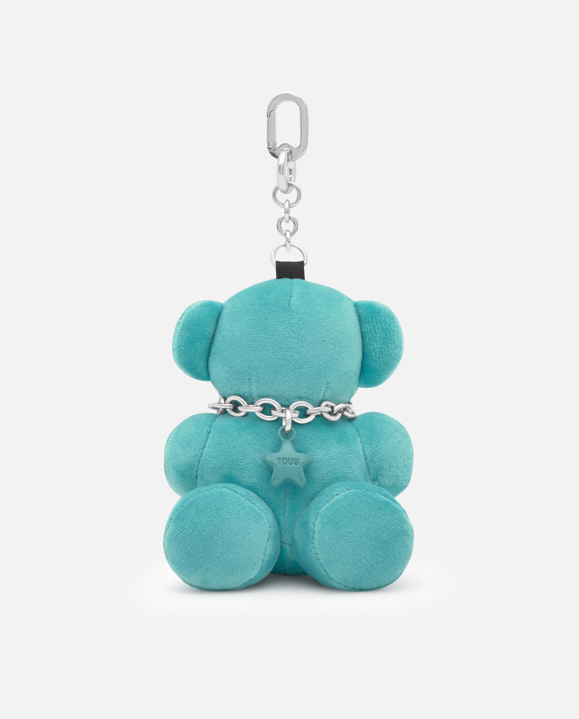 Porta-chaves Bold Bear Velvet Turquesa-1