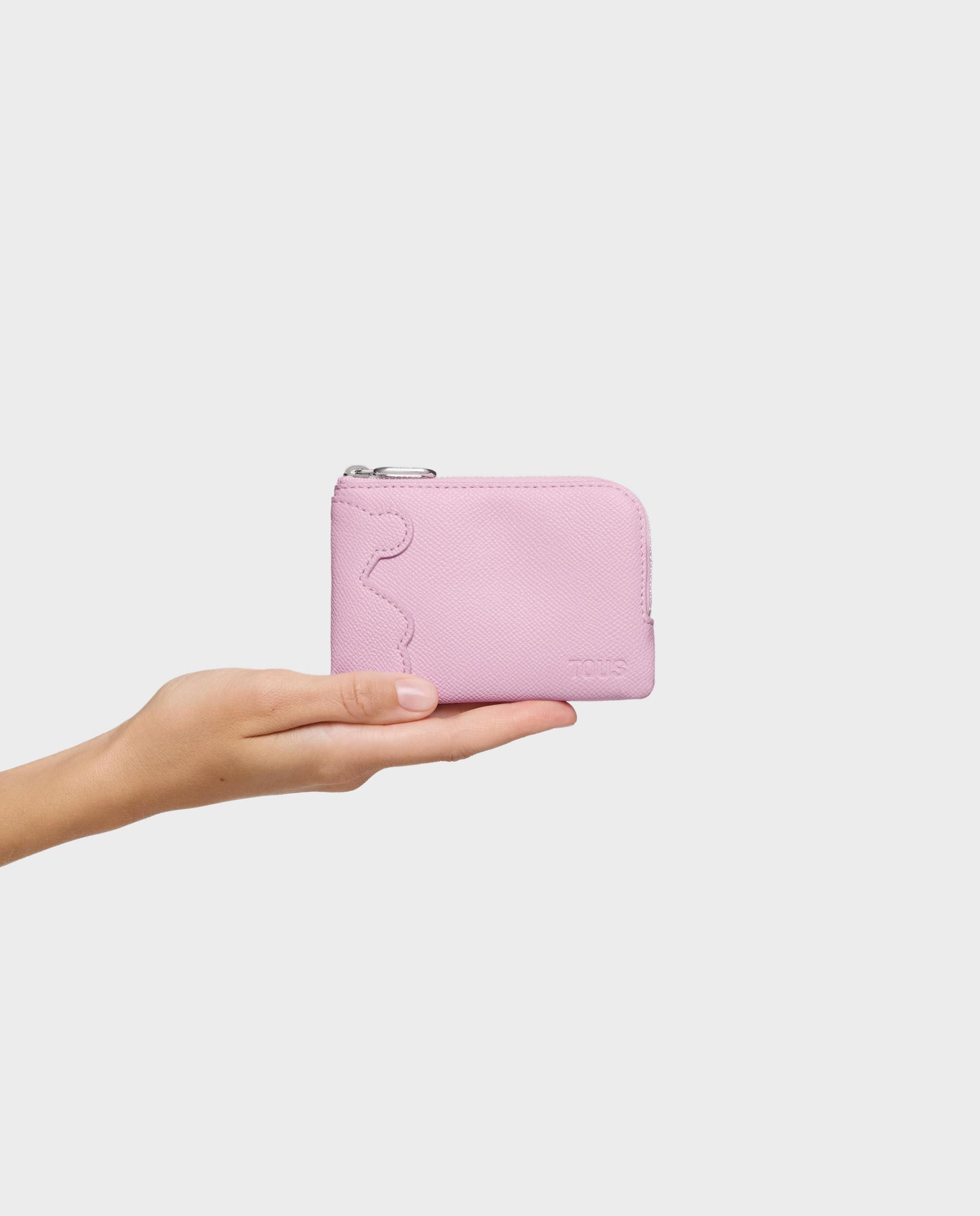 Porta-moedas Bear Médio com Urso Malva-4