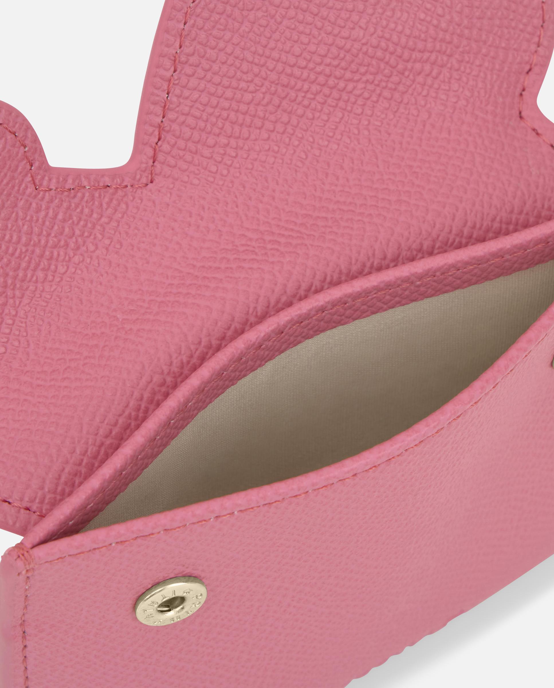 Porta-moedas Porta-cartões Bear Médio com Urso Rosa-pastilha-3