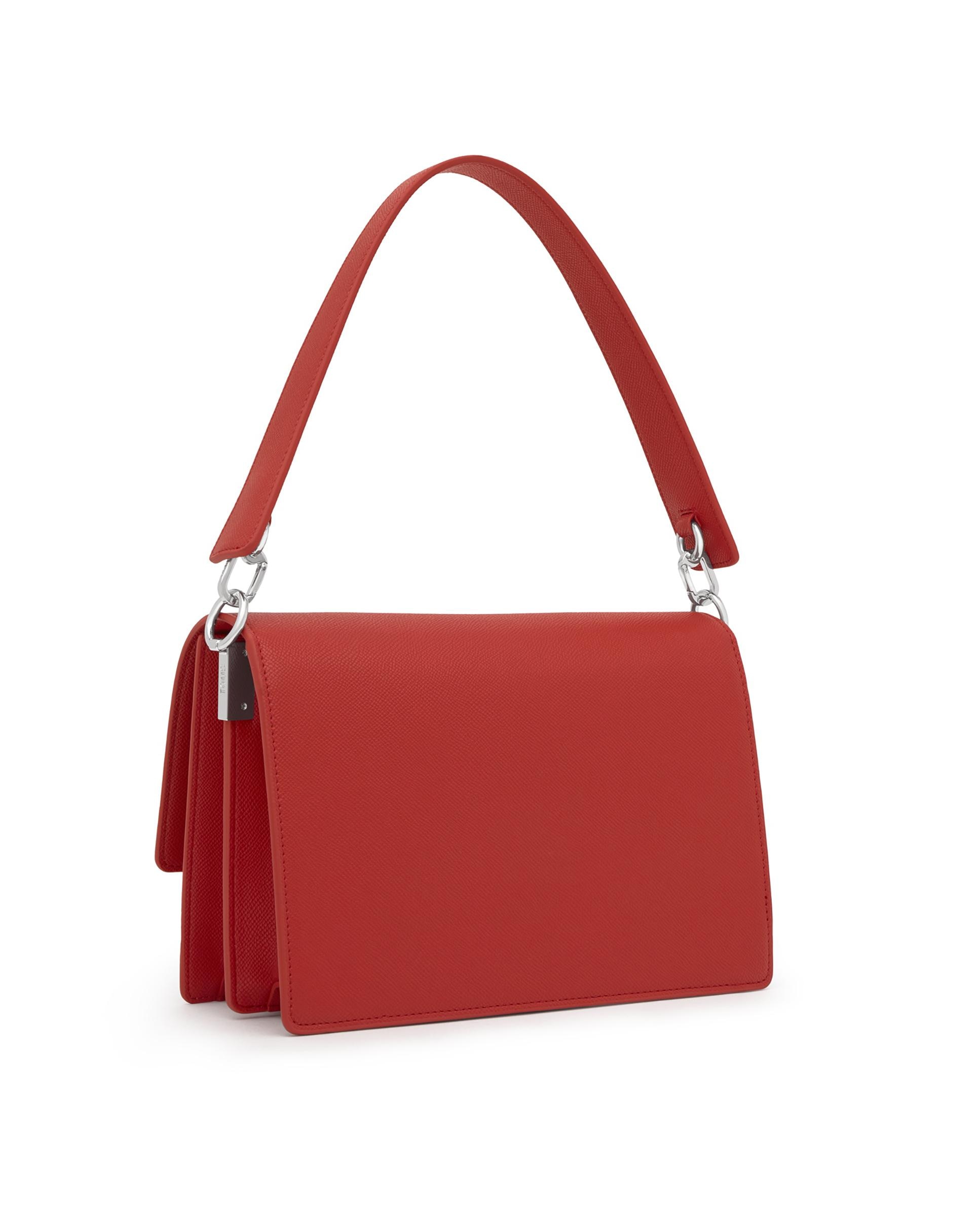 Mala a Tiracolo Audree Pockets Média Transformável Vermelho-2