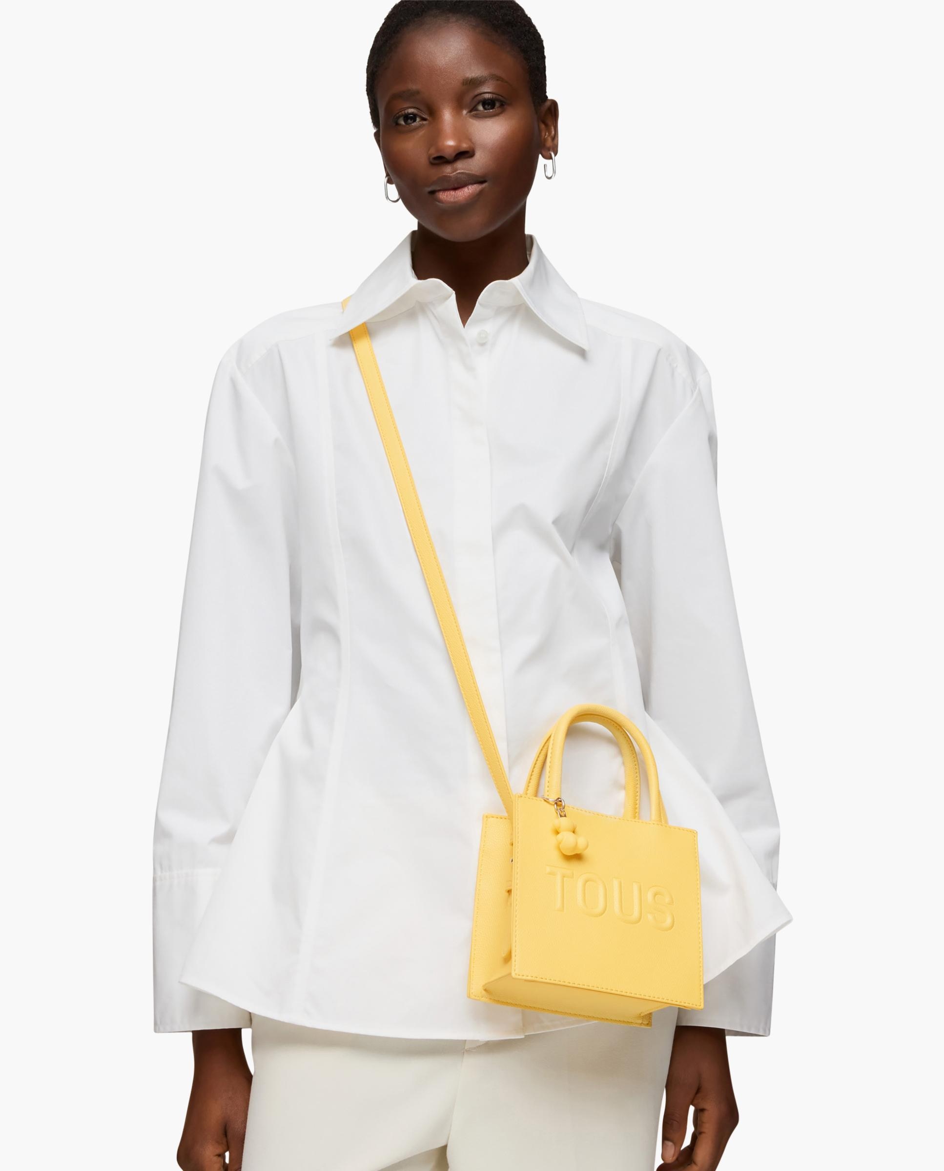 Mala Pequena Cube Back To Basics Transformável Amarelo-5